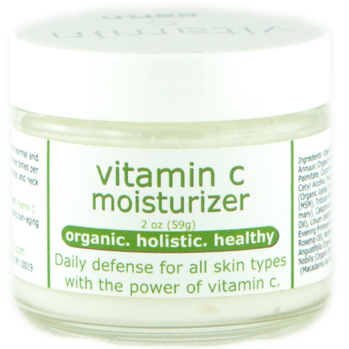 Made from Earth Hidratante de vitamina C – Crema orgánica antienvejecimiento para cara, ojos y cuello, 2 onzas