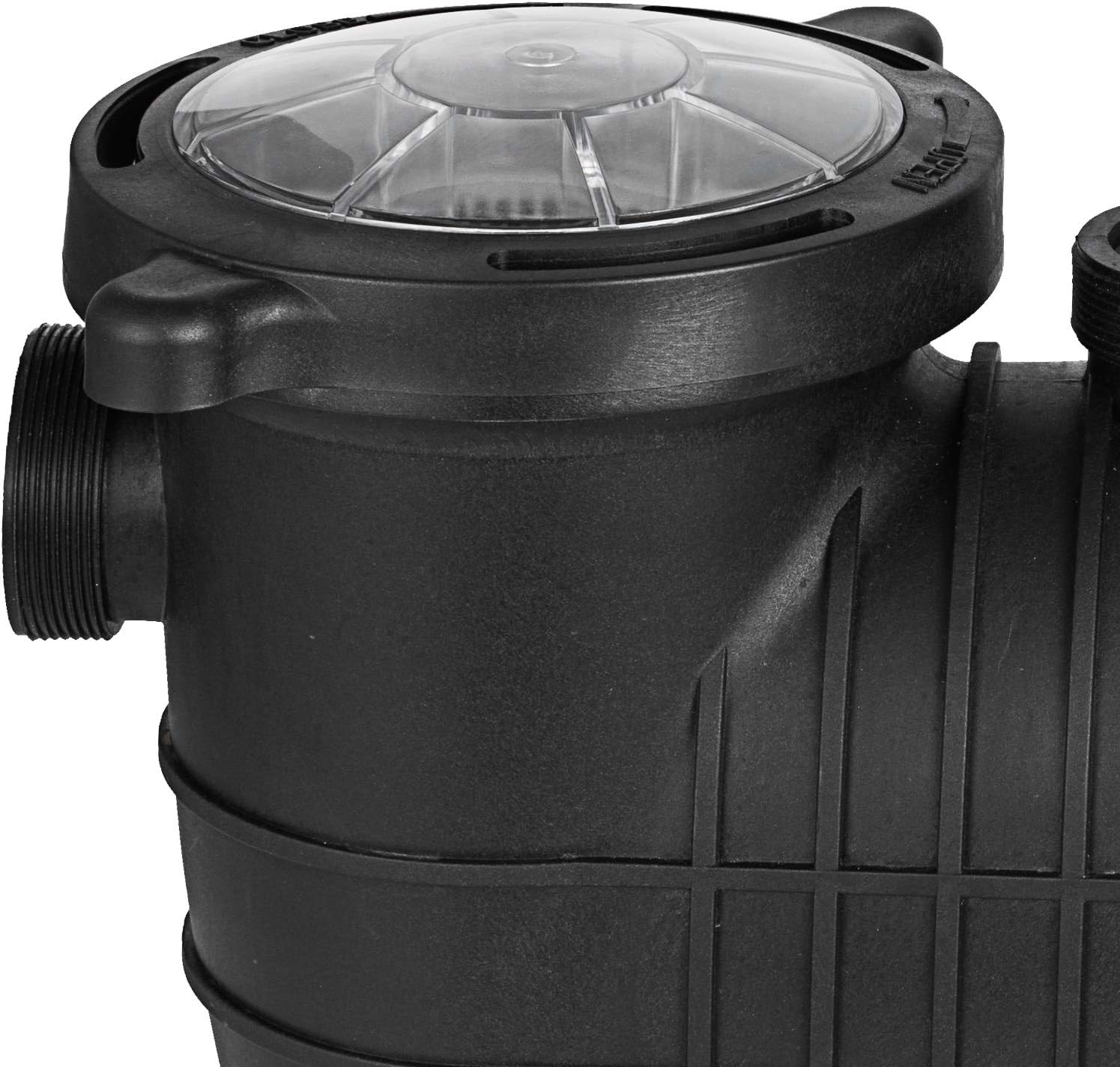 Hitgrand Bomba de piscina autorecortable de 1.5 HP, bomba de piscina sobre el suelo mejorada 110 V220 V de doble voltaje, bombas de velocidad única