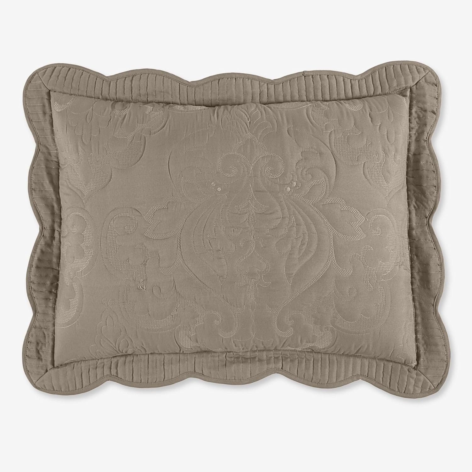 BrylaneHome Amelia – Funda de almohada estándar, color beige topo.