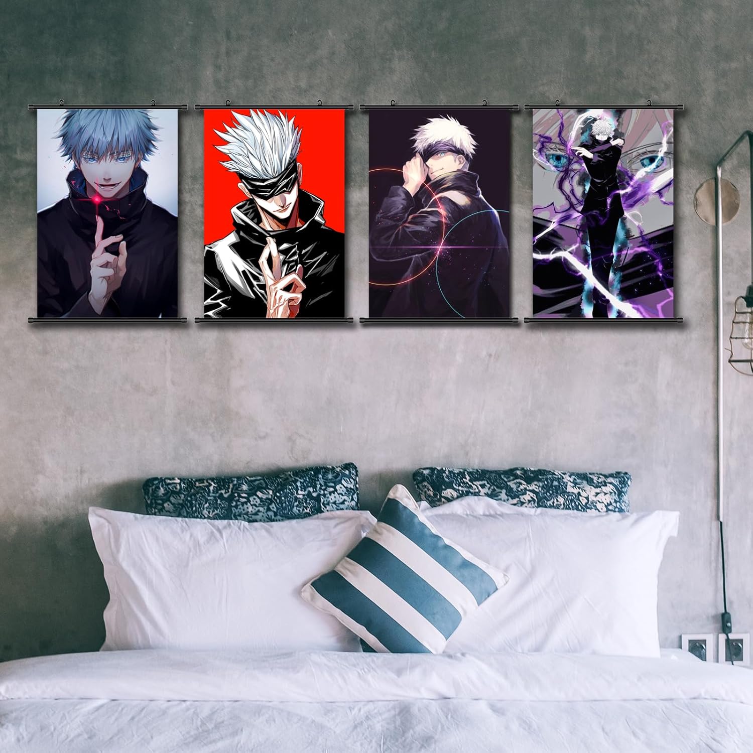 Póster de anime para Satoru Gojo  Impresiones de tela artísticas de alta calidad con temática de anime japonés para colgar en la pared (16 x 24