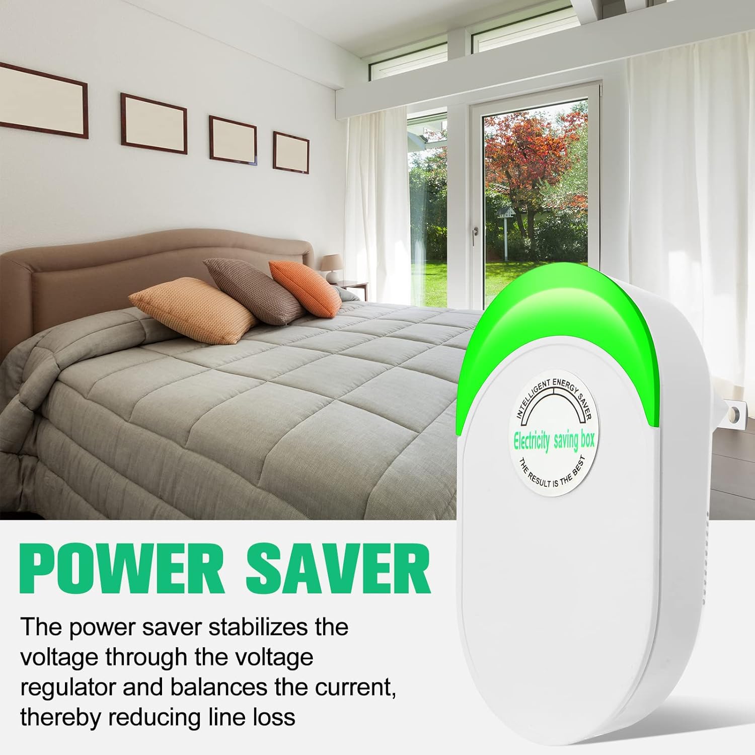 Fabbay Caja de ahorro de energía de 30 KW, 6 unidades, ahorro de energía, regletas de alimentación para el hogar, dispositivo de voltaje estable