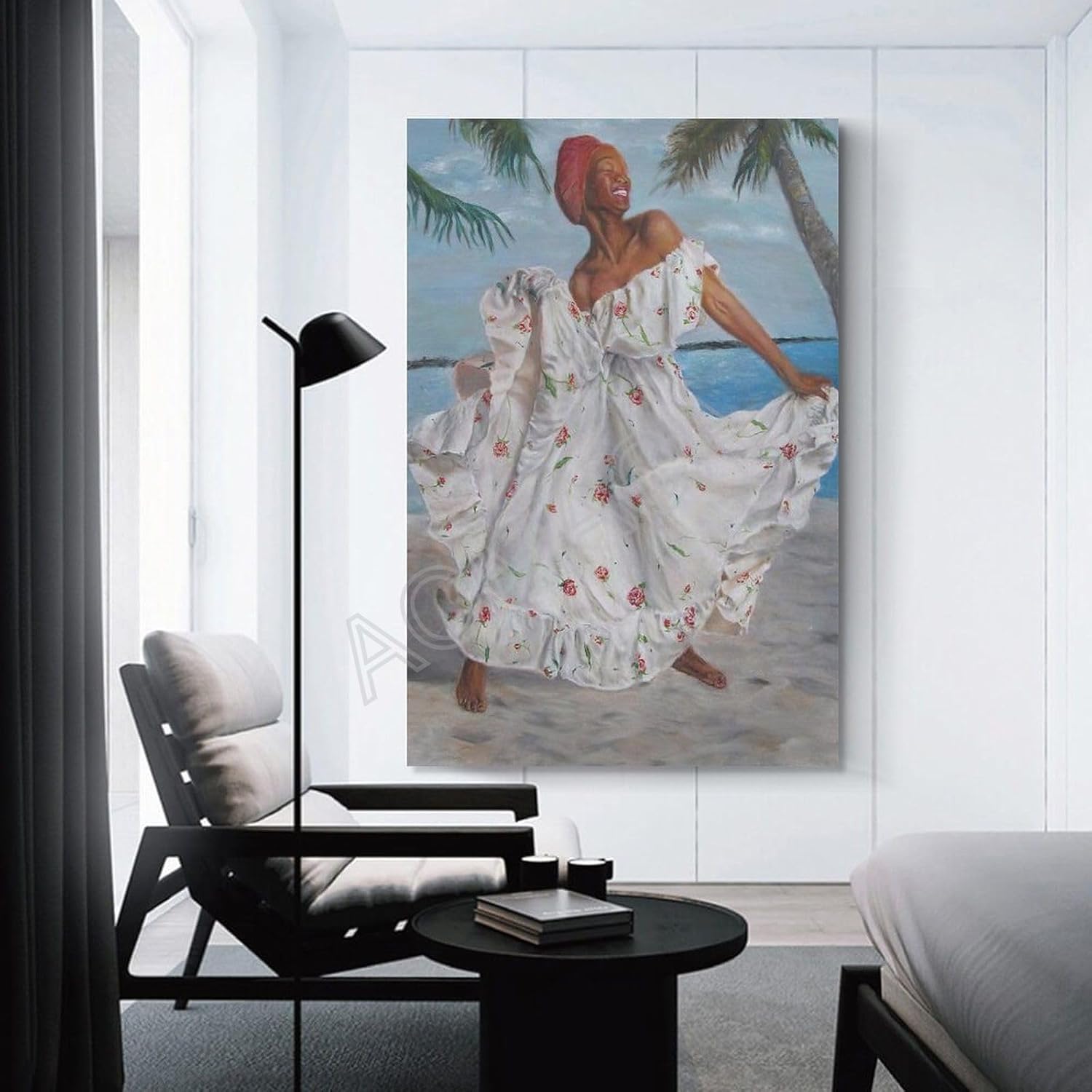 MOJDI Bonnie ODonnell’s Good Morning Happy Saturday Jamaican Dancer – Póster artístico, pintura en lienzo para dormitorio, sala de estar, decoración