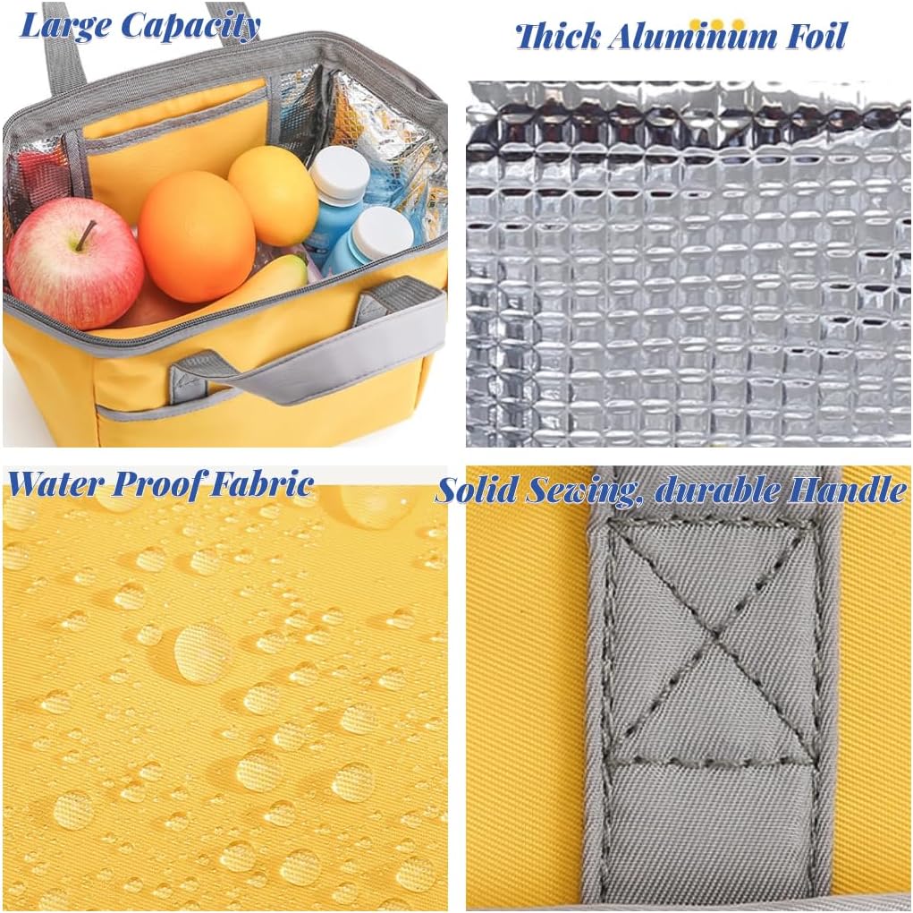 Lonchera térmica reutilizable para hombres y mujeres, a prueba de fugas, lonchera Bento con bolsa para utensilios, lonchera para trabajo,