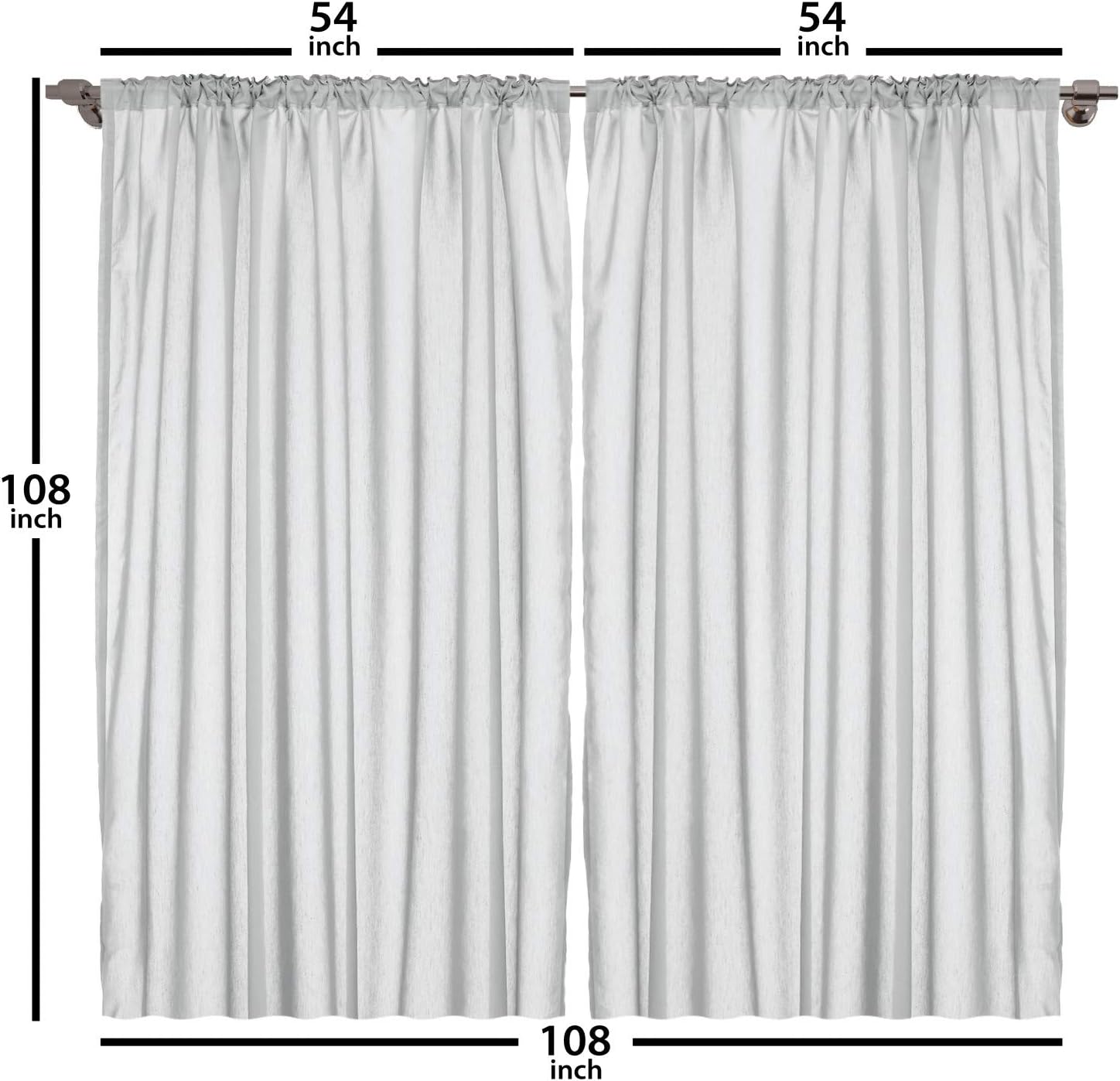 Ambesonne – Paneles de cortinas multicolores