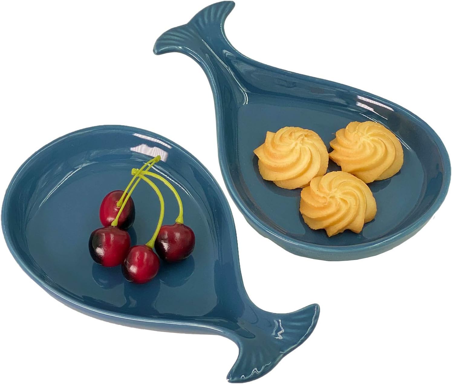 Cuchara costera de cerámica para cocina, ballena