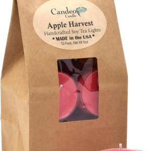 Apple Harvest – Paquete de 12 velas perfumadas – Mezcla de cera de abeja de soja – Hecho a mano en los Estados Unidos – Candeo Candle – Aromas de Apple Harvest – Paquete de 12 velas perfumadas – Mezcla de cera de abeja de soja – Hecho a mano en los Estados Unidos – Candeo Candle – Aromas de