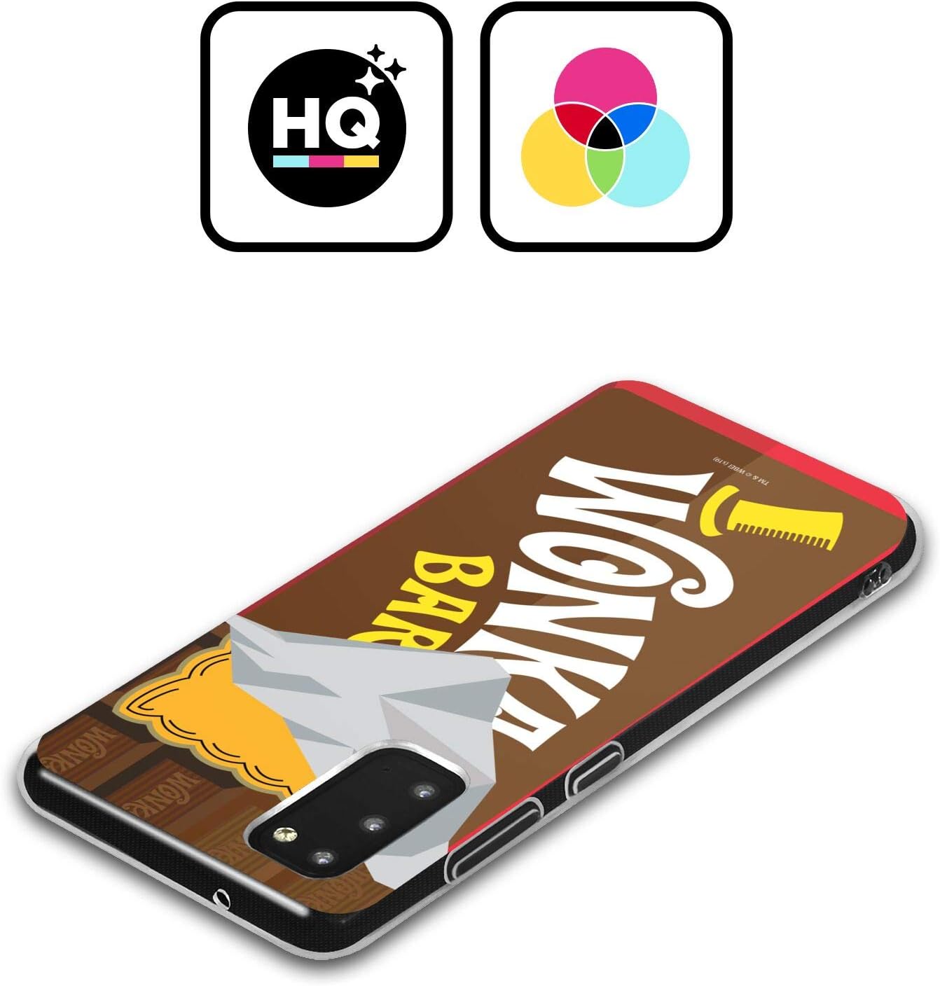 Head Case Designs Funda de gel suave con licencia oficial de Willy Wonka y The Chocolate Factory Candy Bar Graphics compatible con Samsung Galaxy