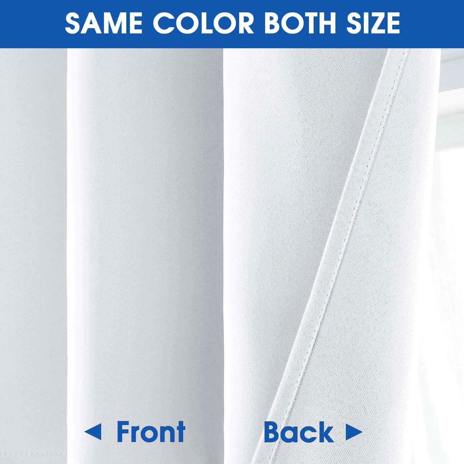 Homeideas  2paneles de cortinas opacas cortas para ventanas pequeñas de 36pulgadas de largo con ojales, cortinas de media ventana para cocina, baño,