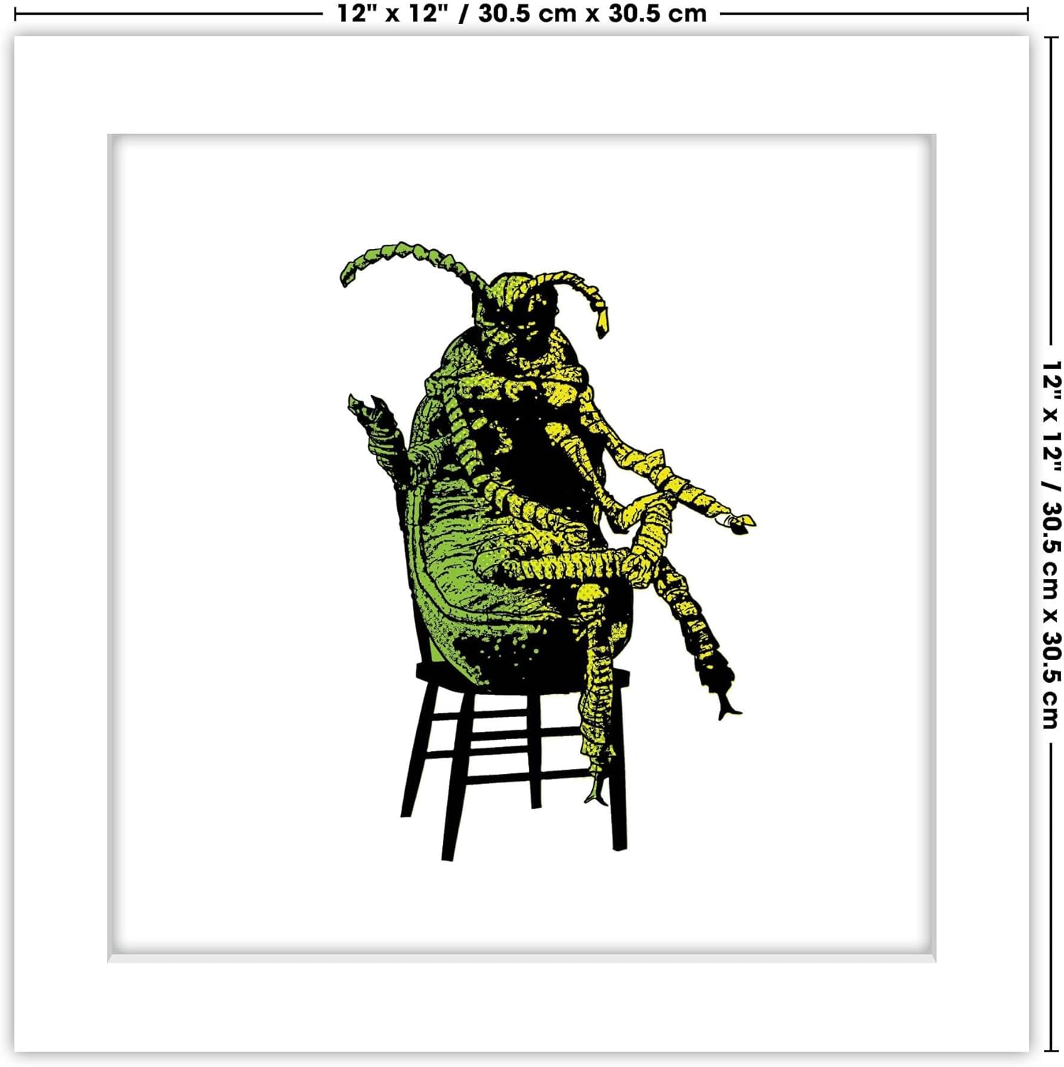Trends International Gallery Pops Beetlejuice – Póster de pared con texto en inglés Hi How Are You Beetle, 12.00 x 12.00 pulgadas, versión de marco