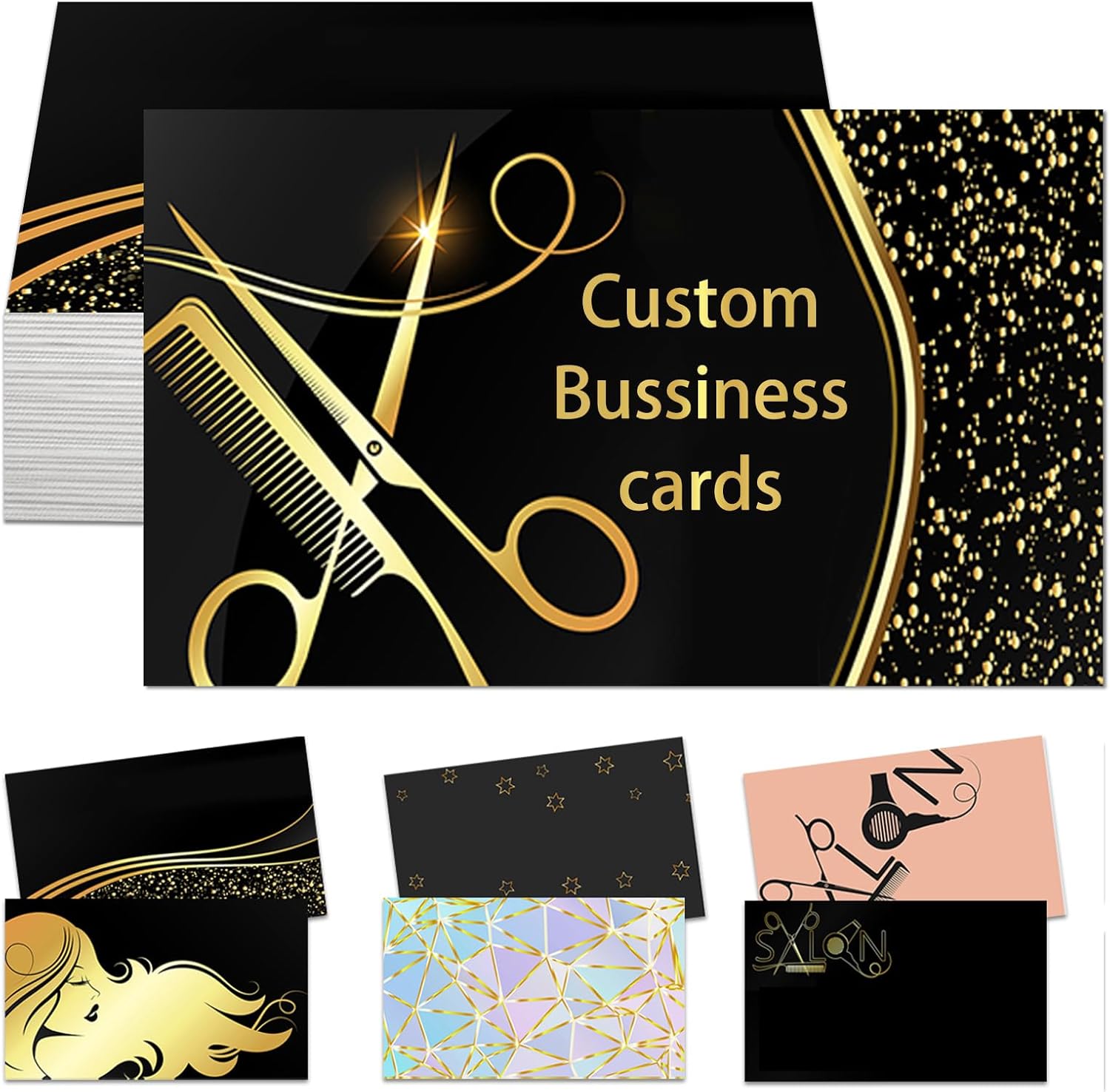 Tarjetas de visita personalizadas con logotipo, tarjetas de visita personalizadas para pequeñas empresas 100, 200, 500, 1000, personalizables,