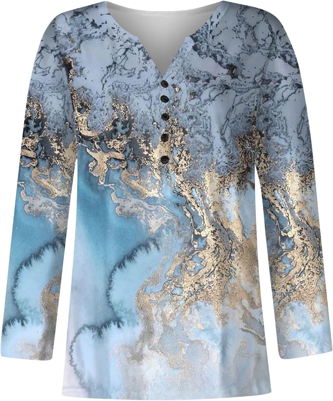 Camisa de manga larga para mujer, con cuello en V, estampado geométrico, linda camisa de otoño, blusa cómoda a la moda