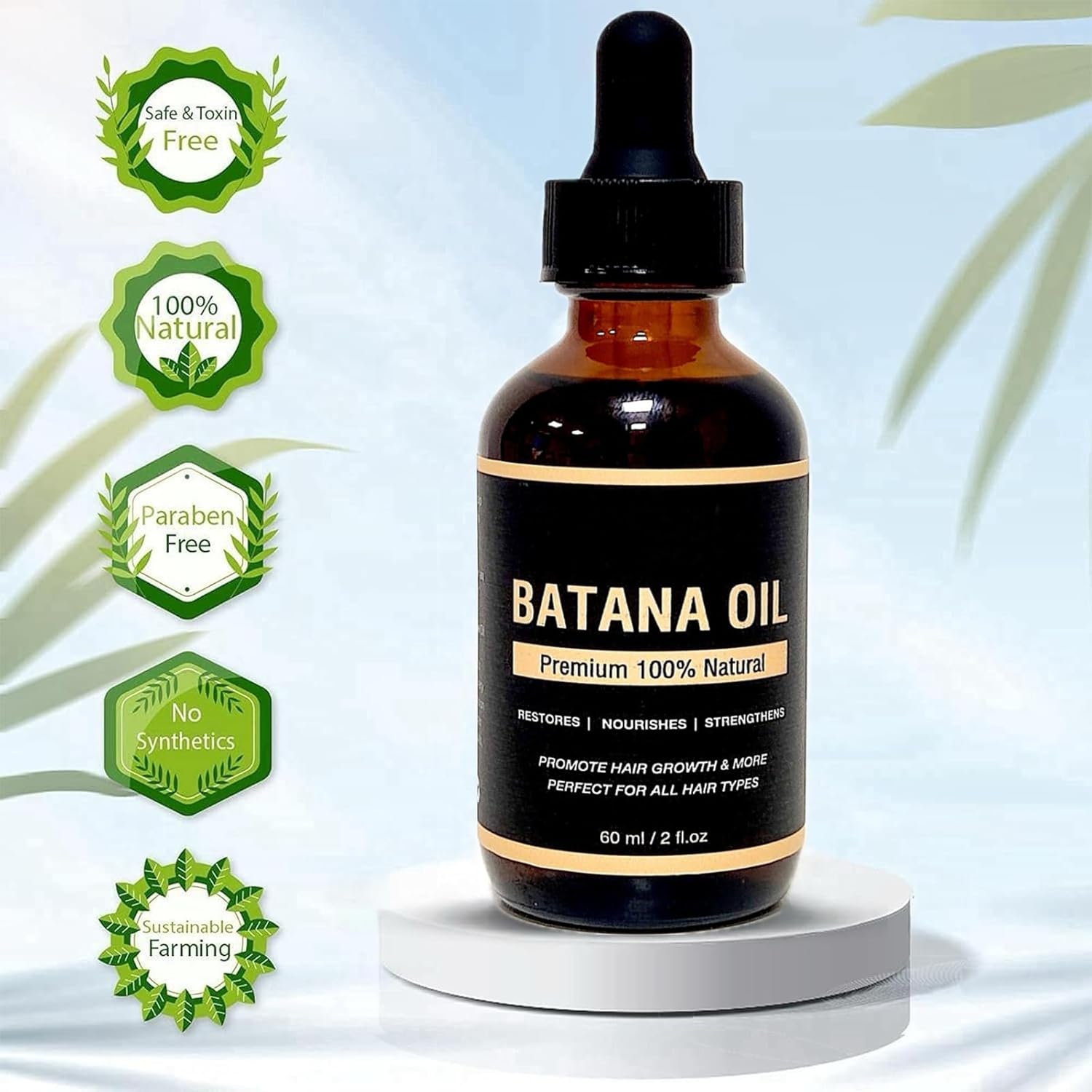 Aceite de batana crudo para el crecimiento del cabello, 100% aceite de batana orgánico para el crecimiento del cabello, aceite de batana de
