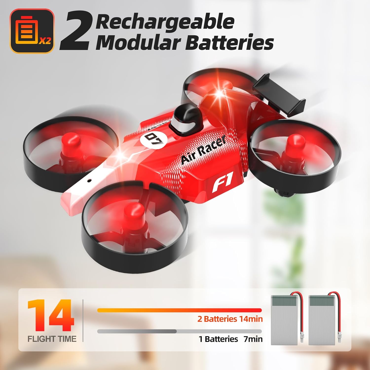 Drones para niños, mini dron para principiantes, pequeño RC Quadcopter RC Quadcopter RC juguete para adultos con interruptor de modo dual