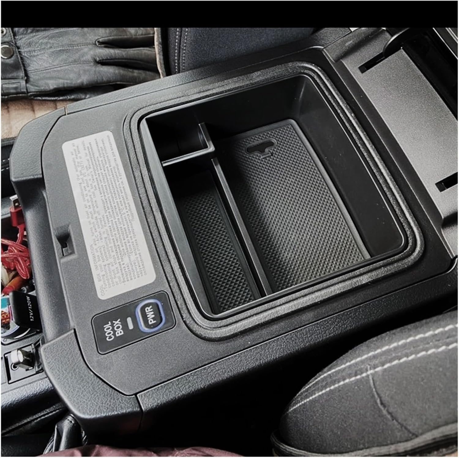 Caja de almacenamiento para reposabrazos central de automóvil, compatible con Toyota Land Cruiser Prado 2004-2018, bandeja de reposabrazos,