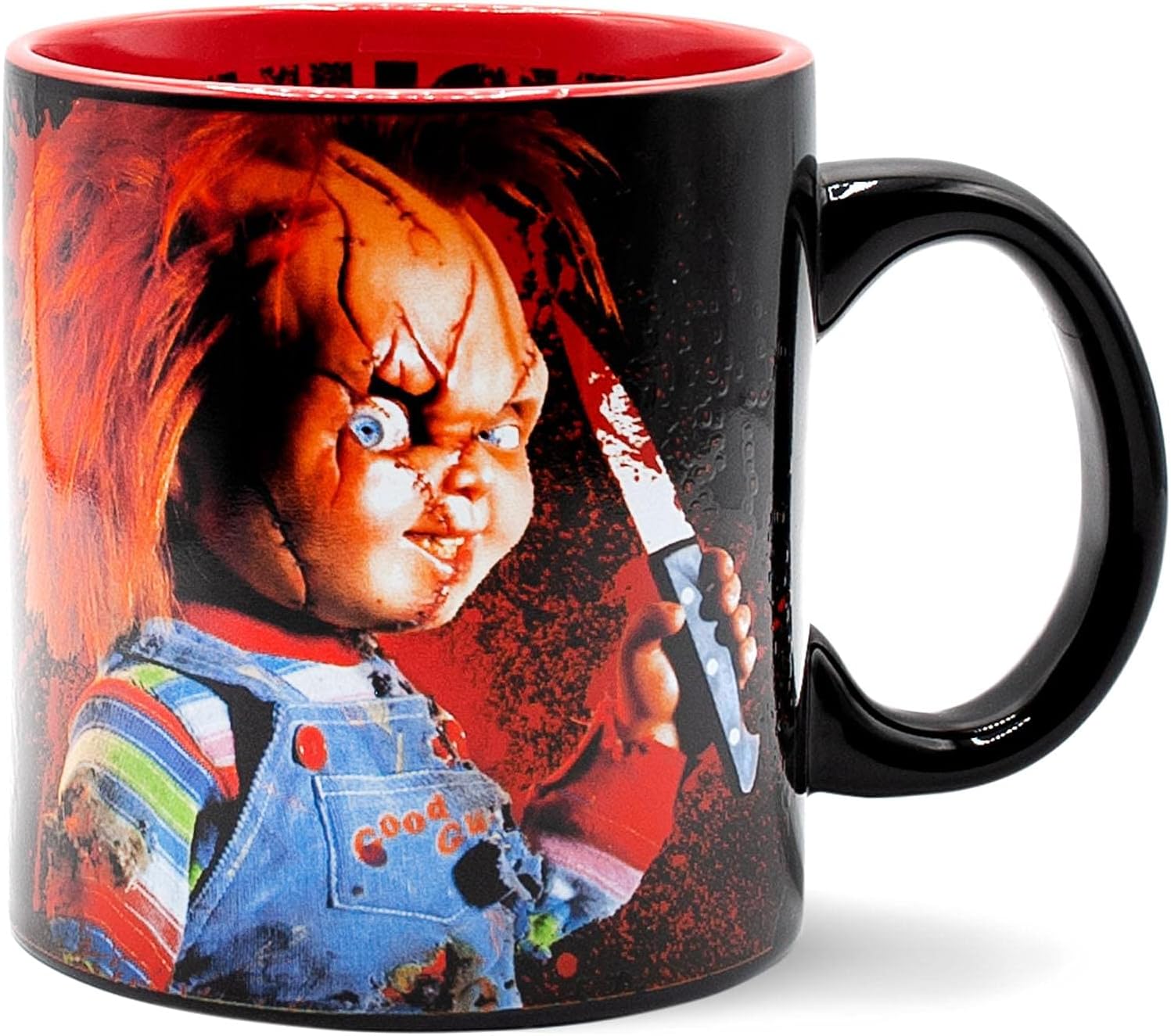 Silver Buffalo Chucky Friends Til The End Scary – Taza de cerámica, 20 onzas