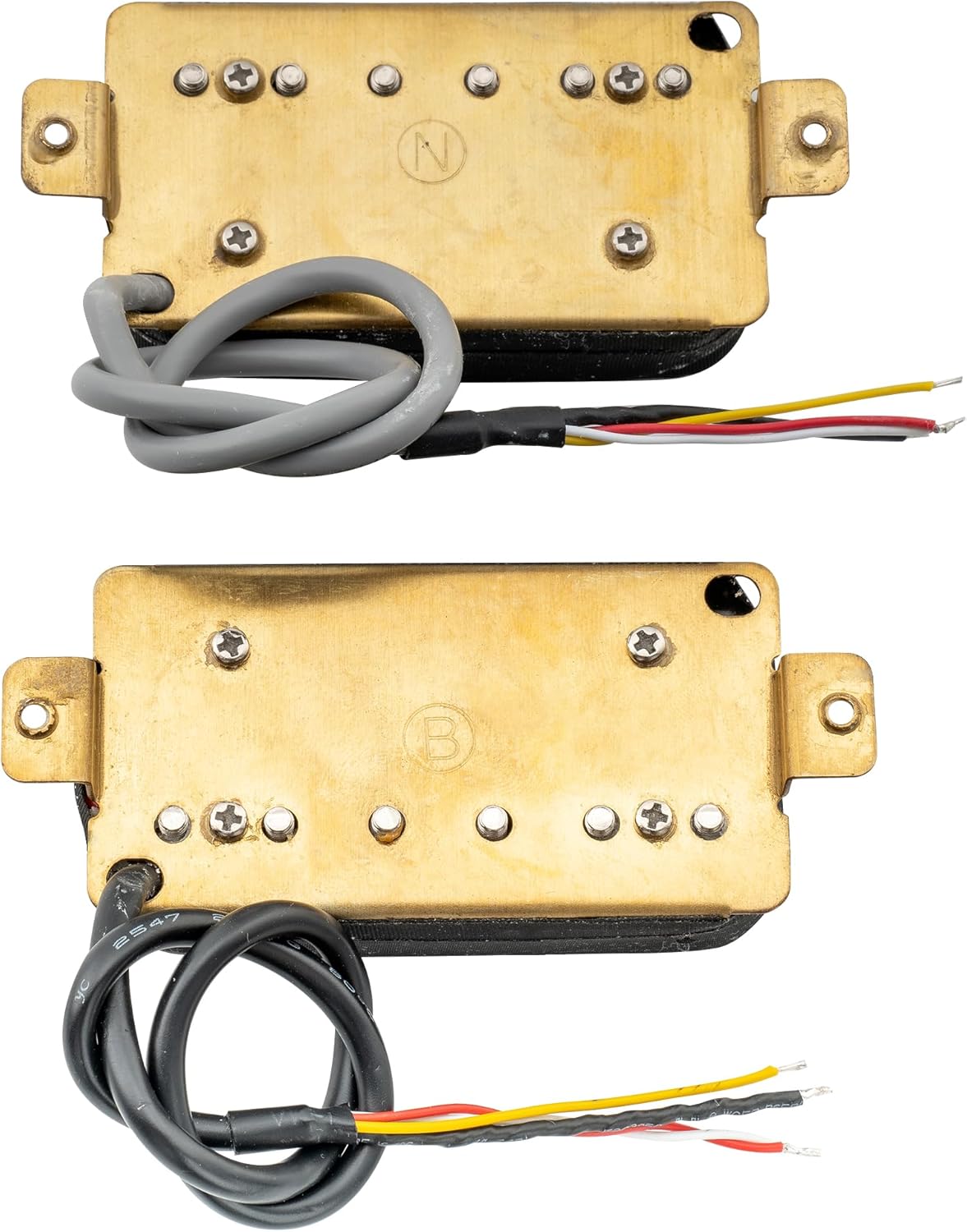 Wilkinson WOHHB – Juego de pastillas de cerámica para guitarra eléctrica, estilo abierto, estilo Humbucker, pastillas, puente de cuello, para