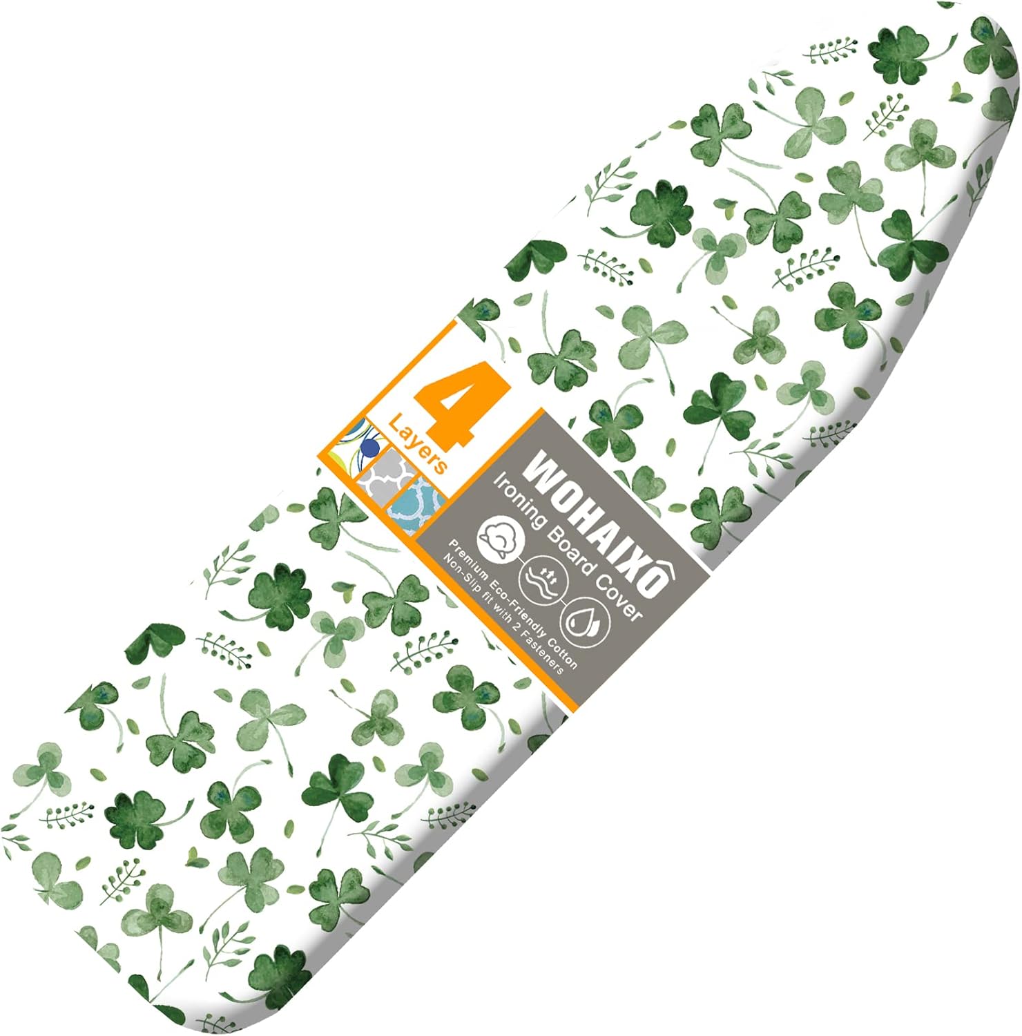 Funda y almohadilla para tabla de planchar, tamaño estándar de 15 x 54 pulgadas, funda de repuesto para tabla de hierro de 4 capas extra gruesa,