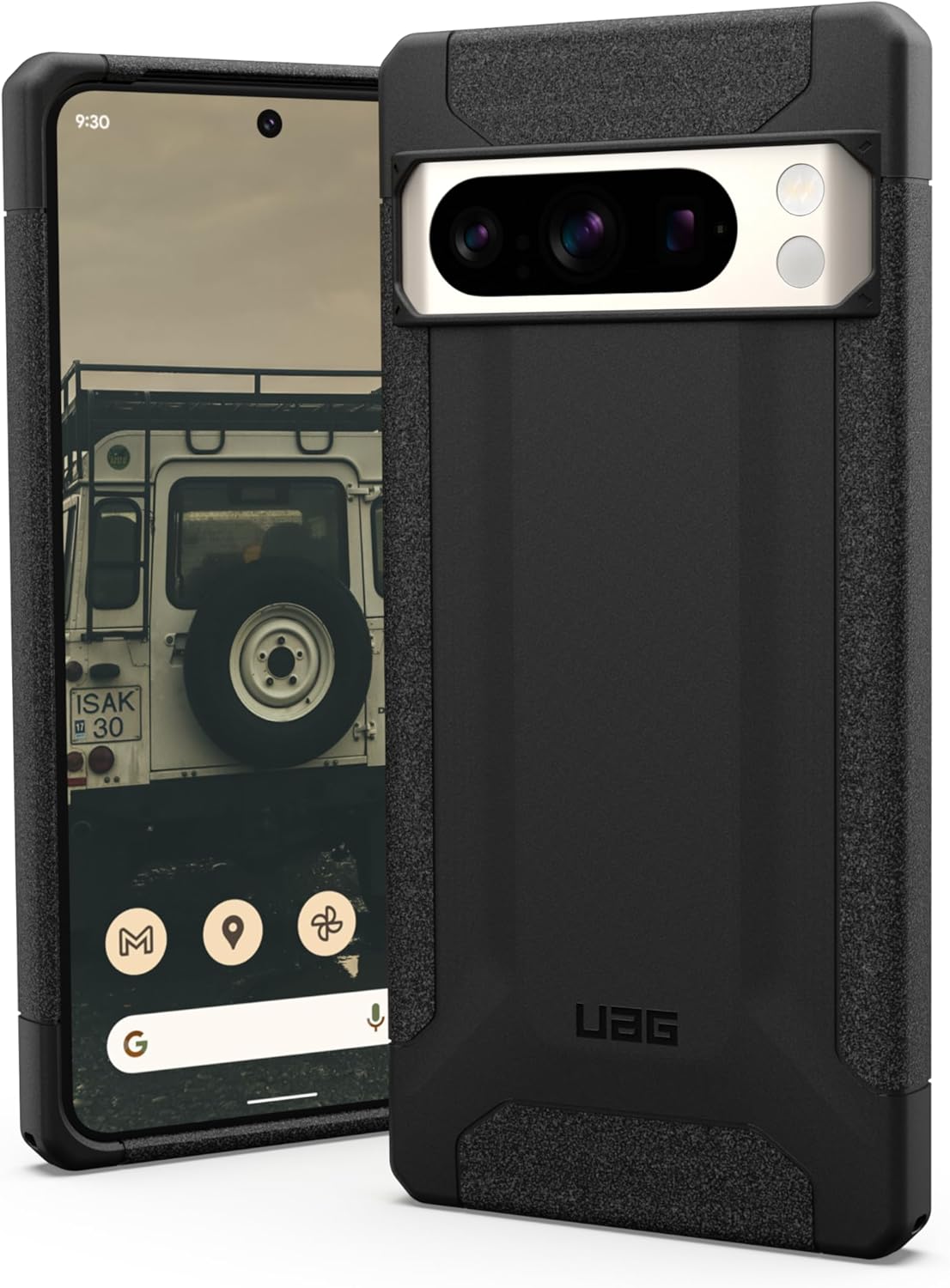 URBAN ARMOR GEAR UAG – Funda protectora hecha para Google Pixel 8 Pro, color negro, delgada, resistente a los impactos, militar, a prueba de caídas