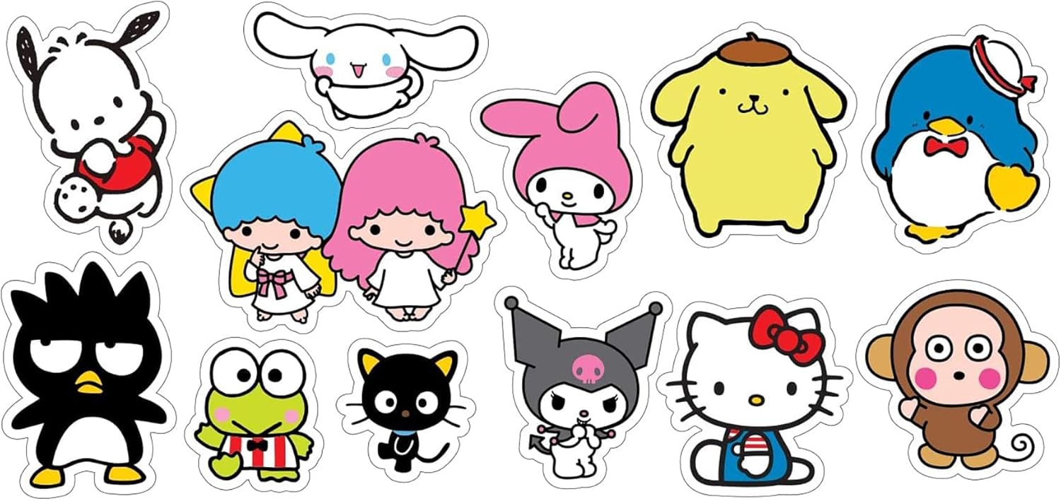 Hello Kitty & Friends una colección de 12 rompecabezas multiformas con un total de 500 piezas codificadas por colores, multicolor