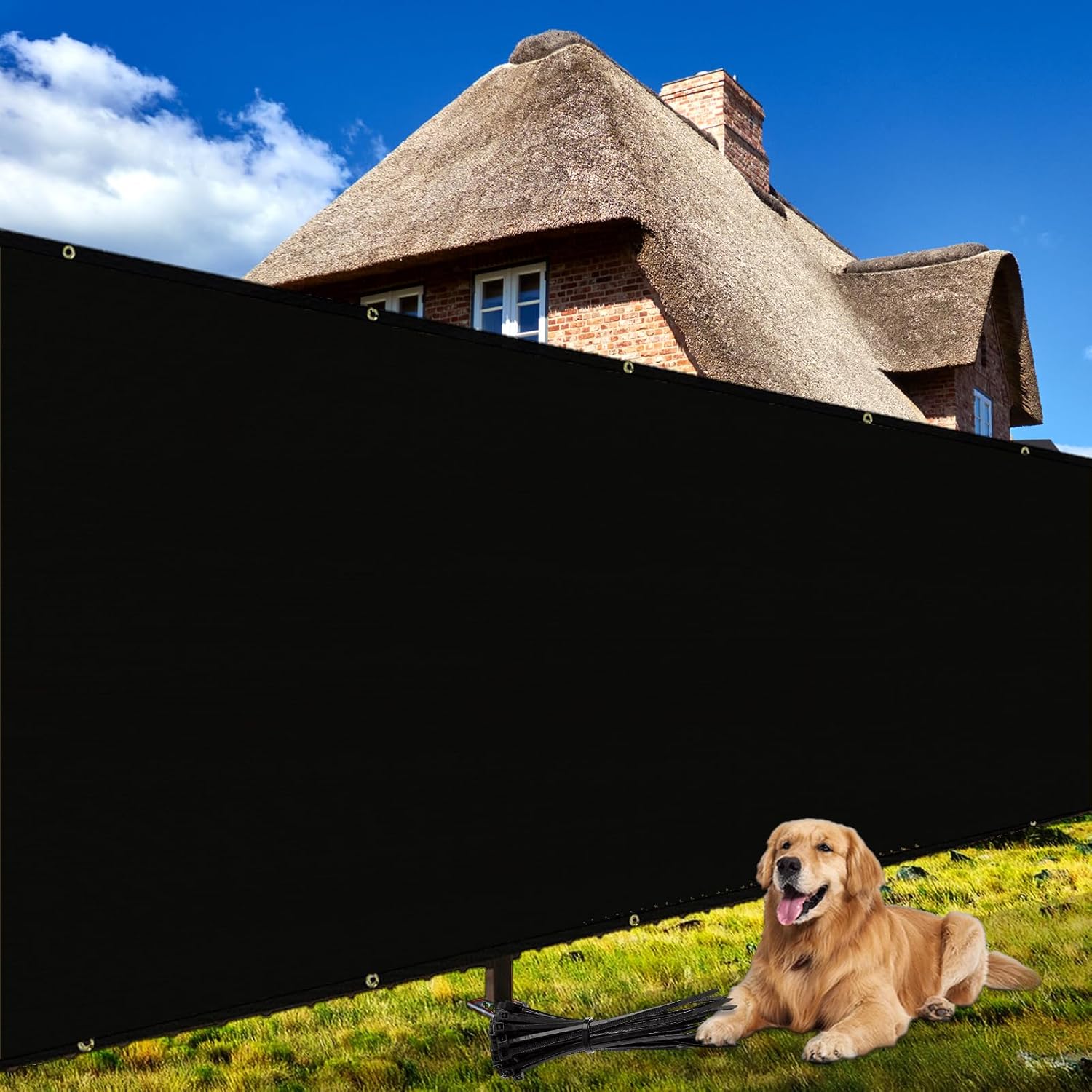 Shade&Beyond Rejilla de privacidad para valla de 4 x 25 pies, resistente, 170 GSM, cubierta de malla para pared, jardín, patio, decoración del hogar