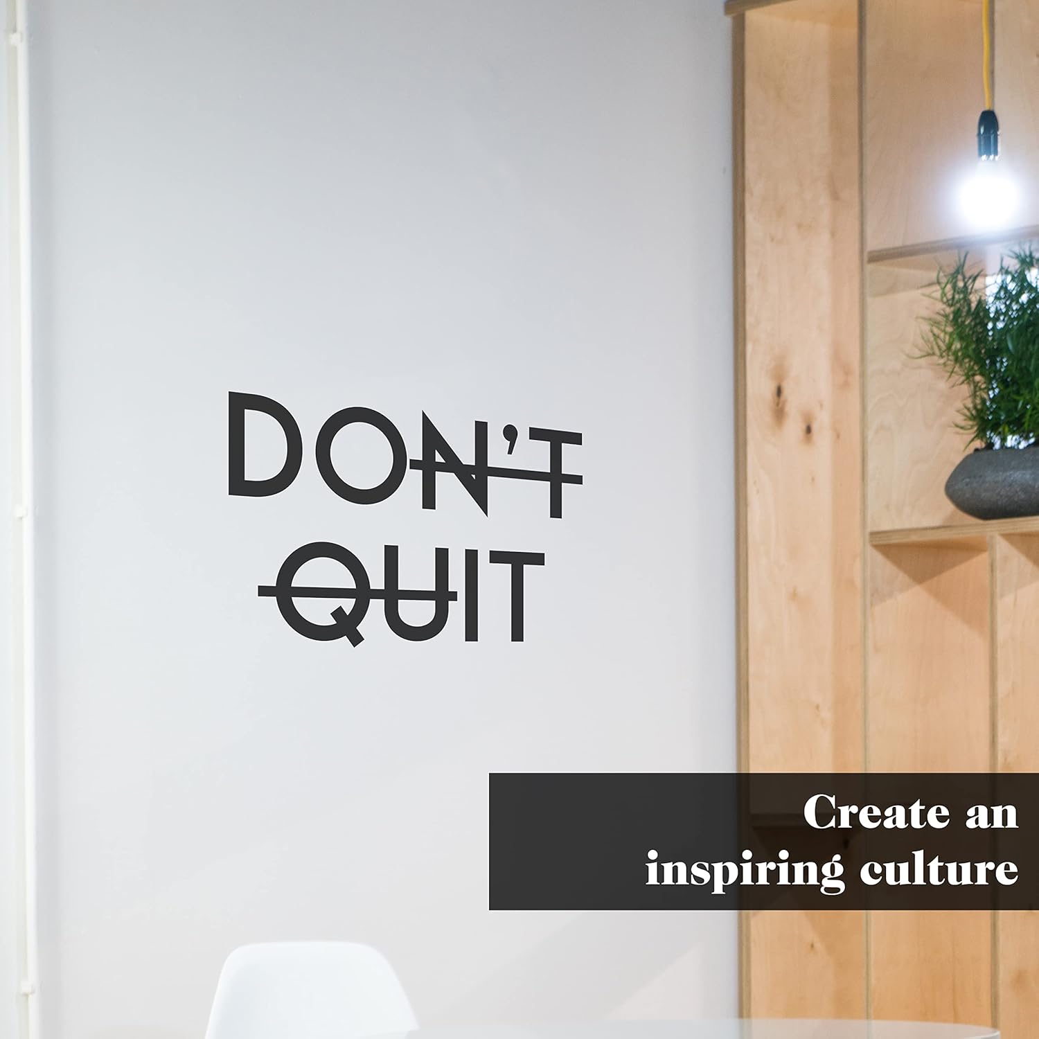 My Vinyl Story Calcomanía motivacional para pared, con texto en inglés Don’t Quit Do It, para el hogar, fitness, gimnasio, decoración de oficina, Be