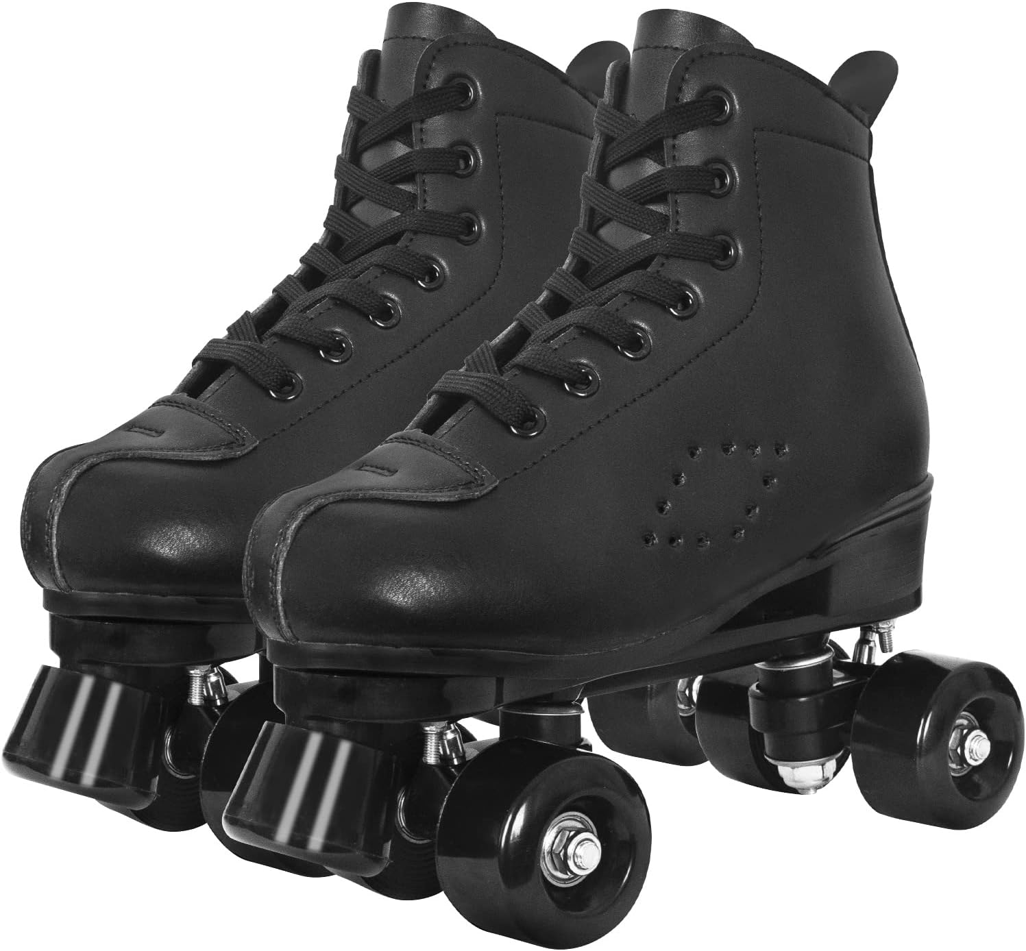 Nattork Patines de ruedas para mujer con ruedas iluminadas, patines retro unisex para exteriores e interiores, patines de doble fila con purpurina