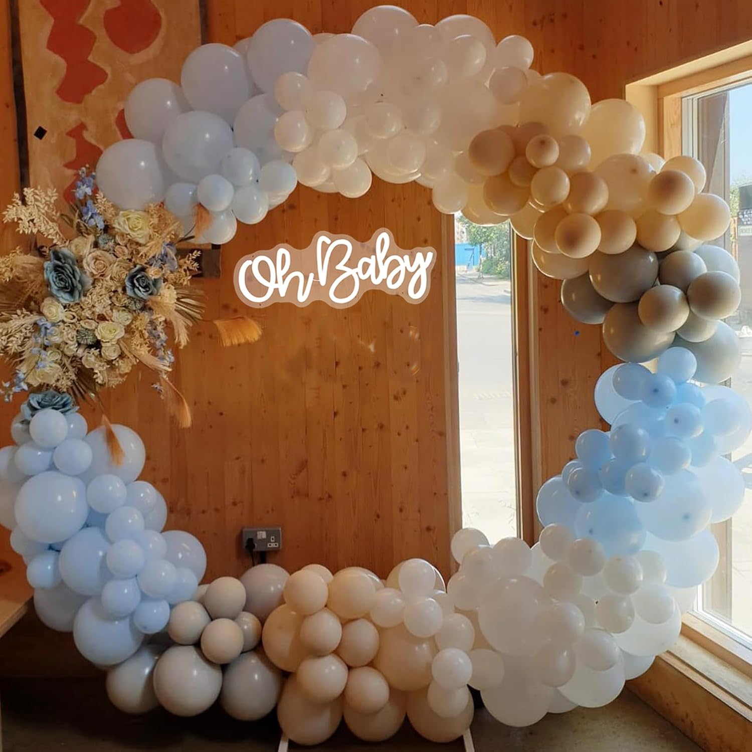 Letrero de neón con texto en inglés “Oh Baby” para decoración de pared, letrero LED de Oh Baby para dormitorio, pared de bebé, cuarto de bebé,