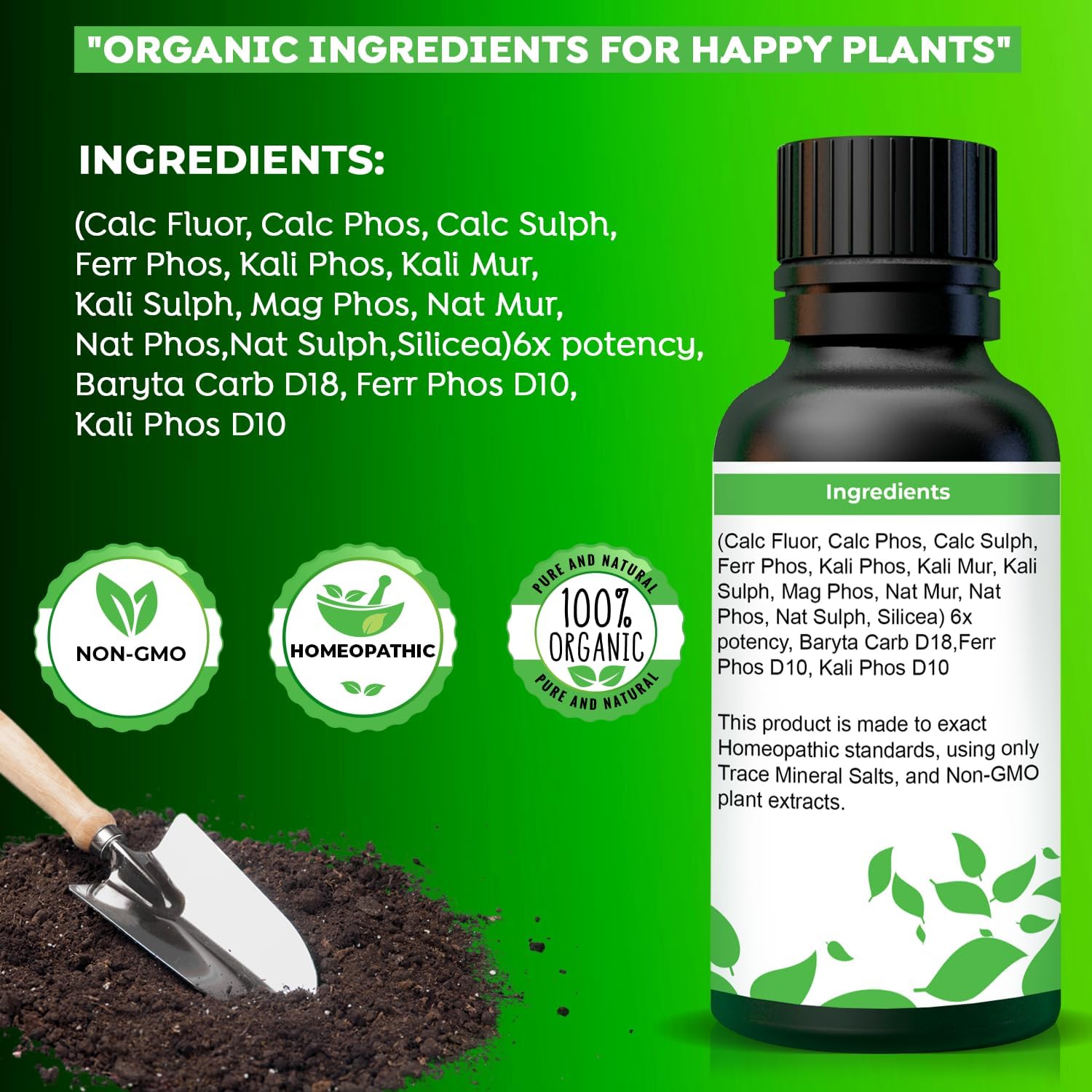 Potenciador de nutrientes de superalimentos para interiores, soporte homeopático para plantas de crecimiento y vitalidad, proporciona