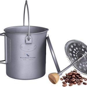 Boundless Voyage Taza de café de titanio con tapa, 25.4 fl oz 30.4 fl oz, olla de prensa francesa, 2530 fl oz, taza de campamento con filtro, olla Boundless Voyage Taza de café de titanio con tapa, 25.4 fl oz 30.4 fl oz, olla de prensa francesa, 2530 fl oz, taza de campamento con filtro, olla