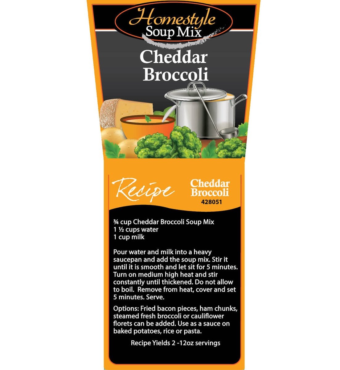 Mezcla de sopa de brócoli Cheddar – 1.25 lb (20 oz) Tina
