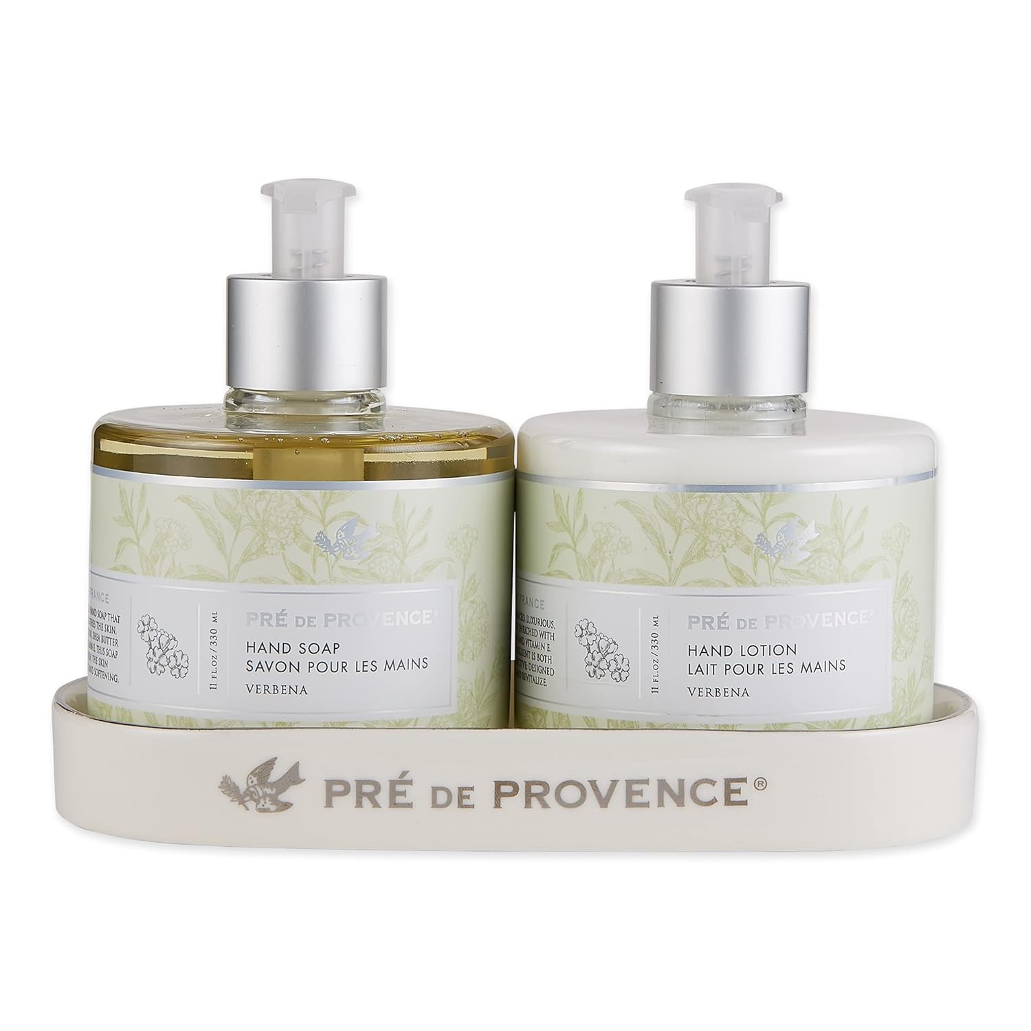 Pre de Provence Collection Loción de manos emoliente suave y sedosa enriquecida con manteca de karité, verbena, 11 onzas líquidas