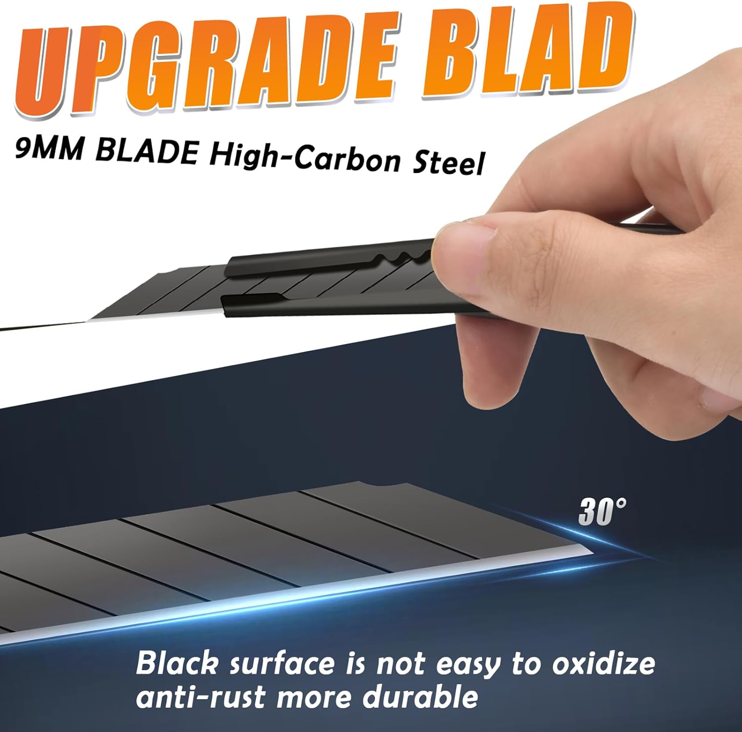 Paquete de 6 cortadores de cuchillos retráctiles, cuchillas de cuchillo Exacto de 0.315 pulgadas, herramienta de abridor de cajas de seguridad para