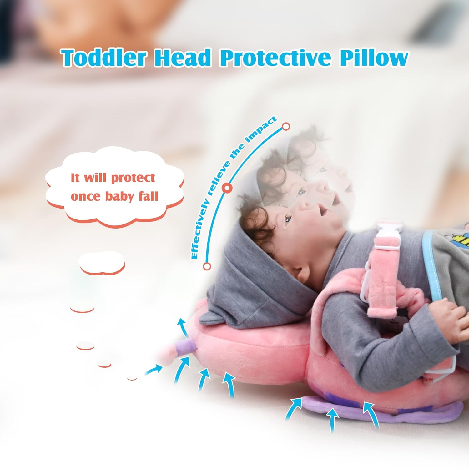 Mochila protectora para la cabeza del bebé, productos de seguridad para bebés, protección de la cabeza del bebé para gatear y caminar