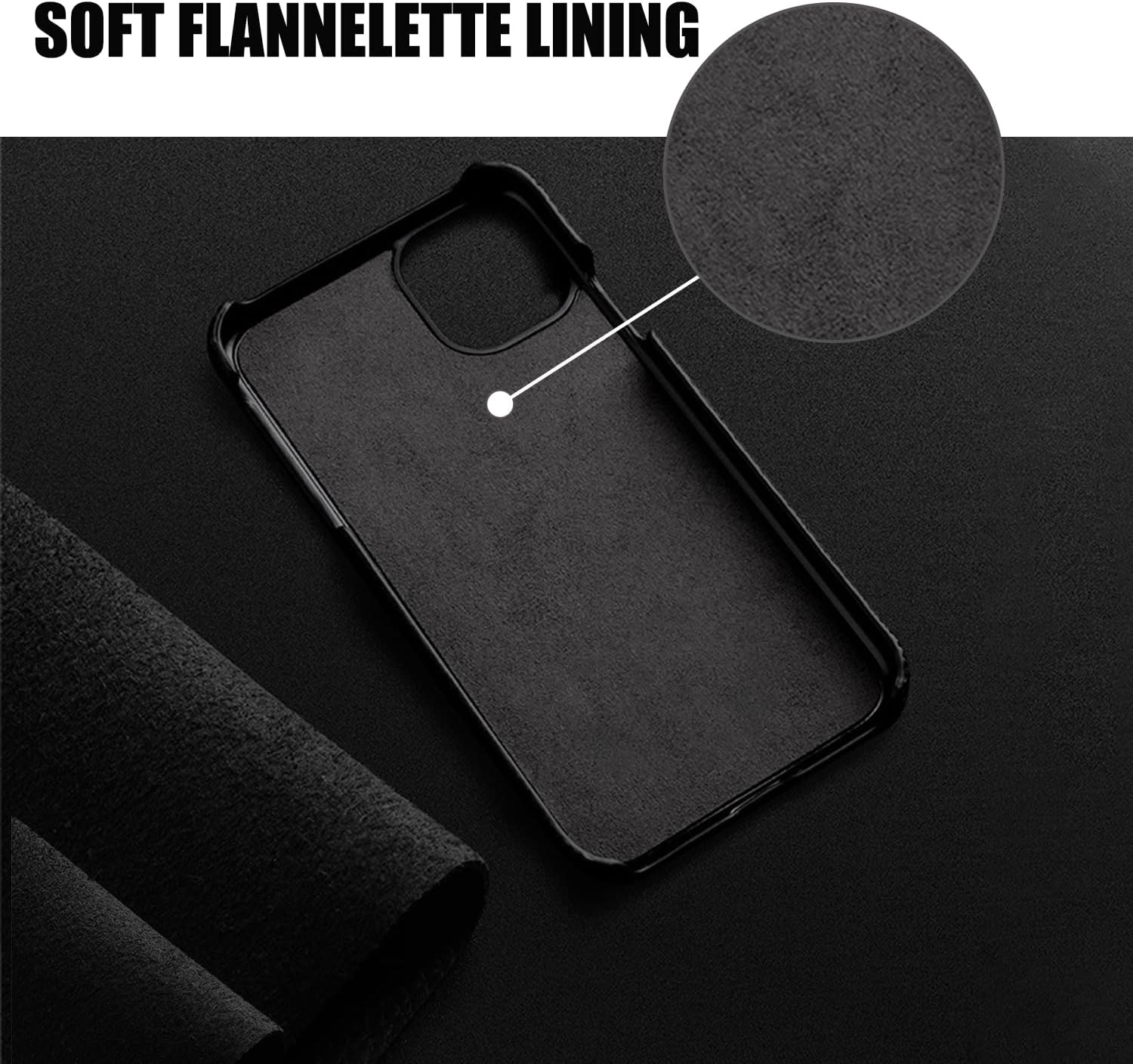 Funda de cuero para iPhone 11, diseño clásico retro, suave TPU delgado, a prueba de golpes, funda de cuero negro para iPhone 11, funda de lujo