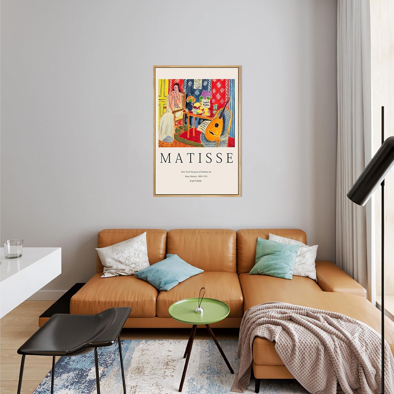 Zzudis Lienzo impreso para pared, arte de pared Henri Matisse-Lute Fauvismo, abstracto, minimalista, moderno, pintura decorativa para sala de estar,