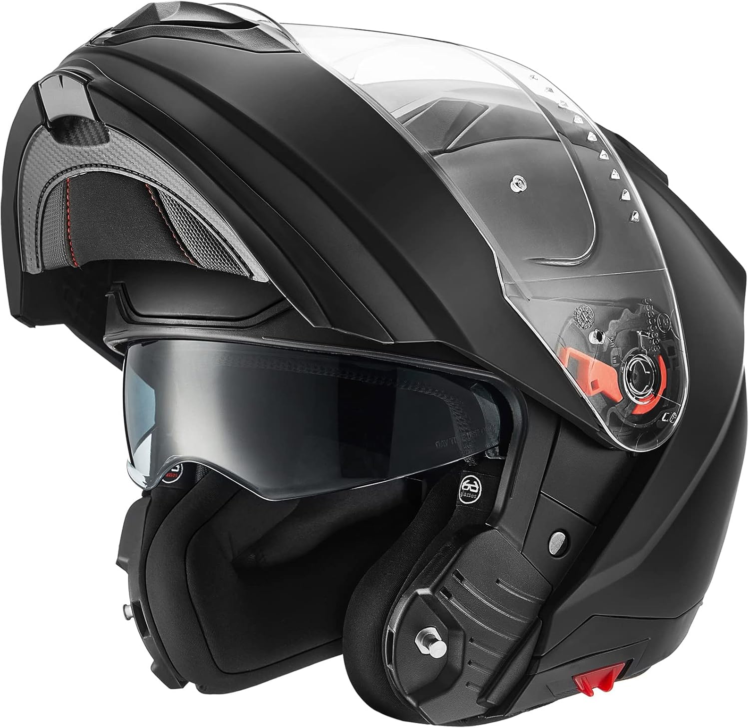 ILM Cascos modulares de motocicleta para adultos y hombres, casco de motocicleta de cara completa abatible, casco de motocicleta con pinlock DOT