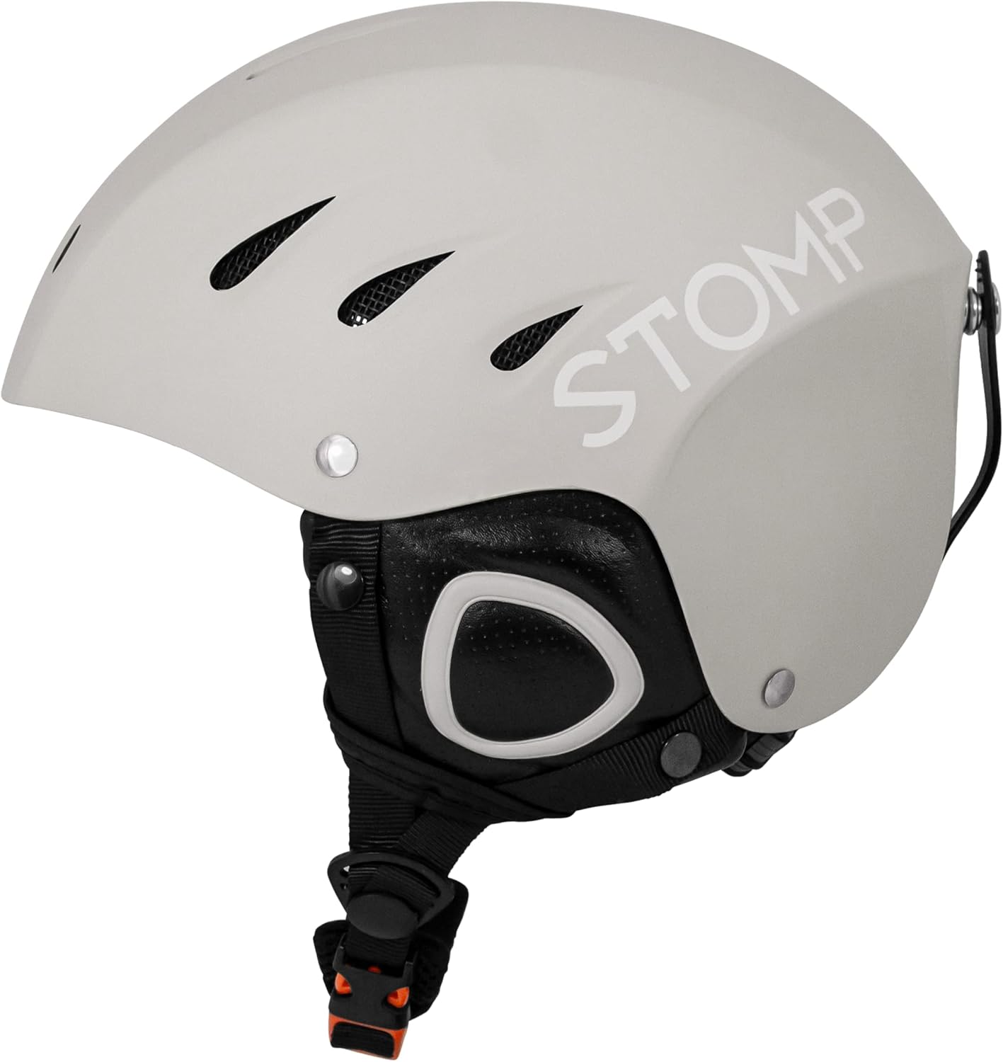 STOMP Casco de deportes de nieve con bolsillo integrado en almohadillas para auriculares inalámbricos
