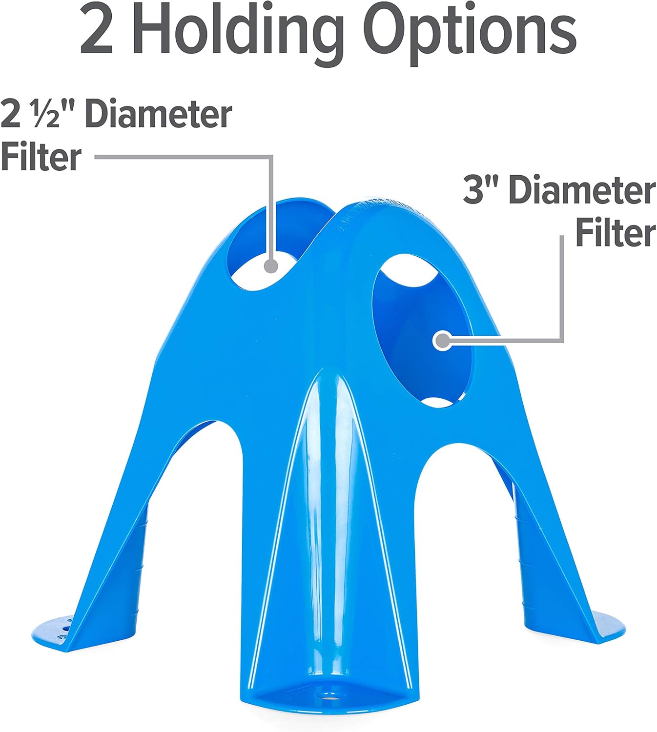 Camco Soporte de filtro de agua 2 en 1 para autocaravana  Reduce la torcedura de la manguera  Maximiza el flujo de agua  Dos opciones de sujeción