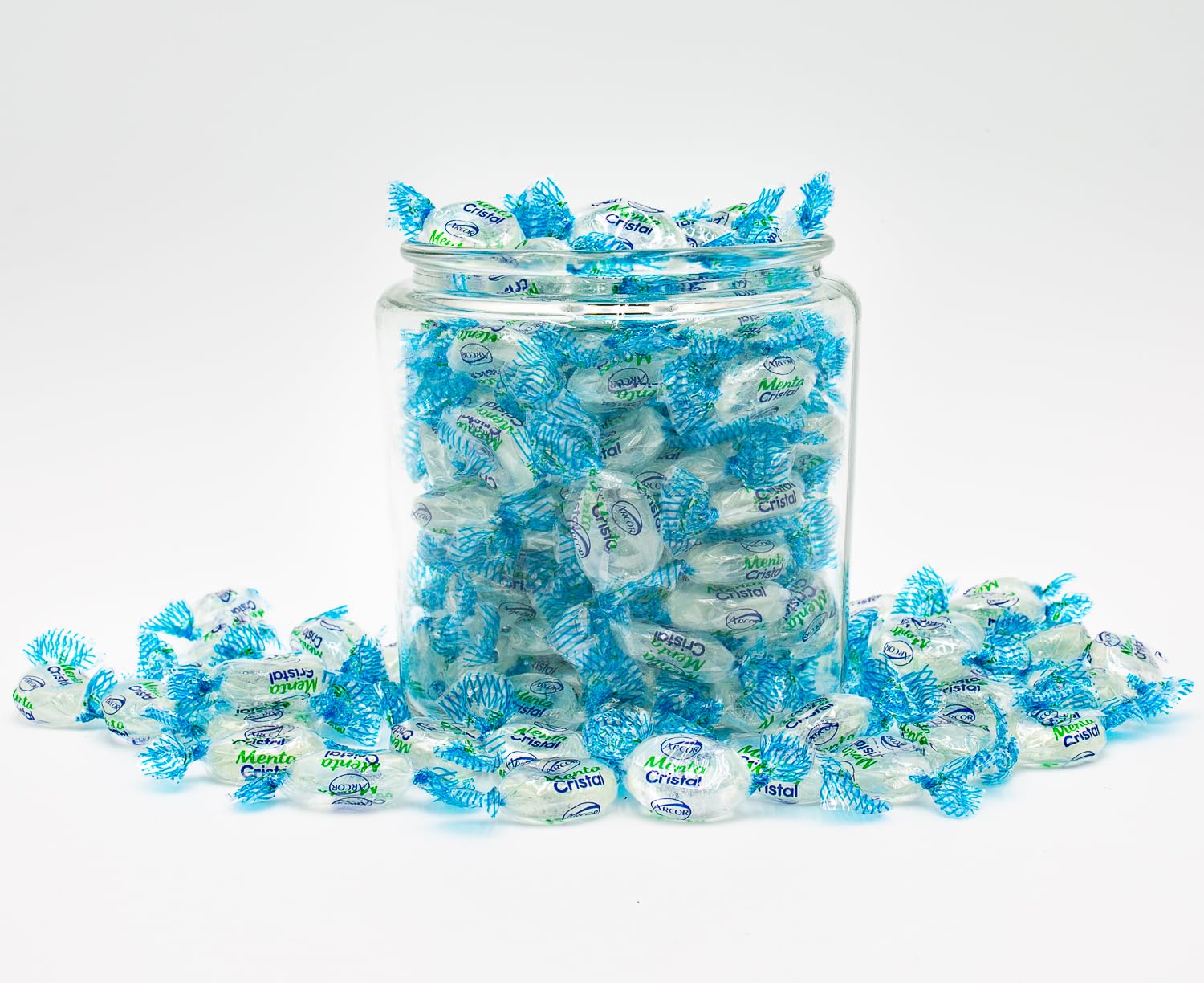 Arcor CRYSTAL MINTS Candy Individually Wrapped 2 lb  Bulk Bag, Mint Flavored (196 Pieces)