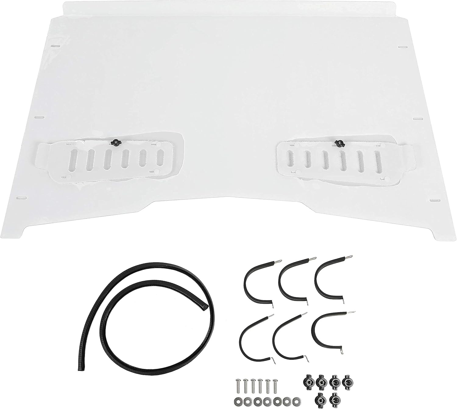 ECOTRIC Parabrisas completo compatible con John Deere Gator XUV 550 560 590i 1,935.7 ft RSX 850i 860i resistente transparente resistente a los