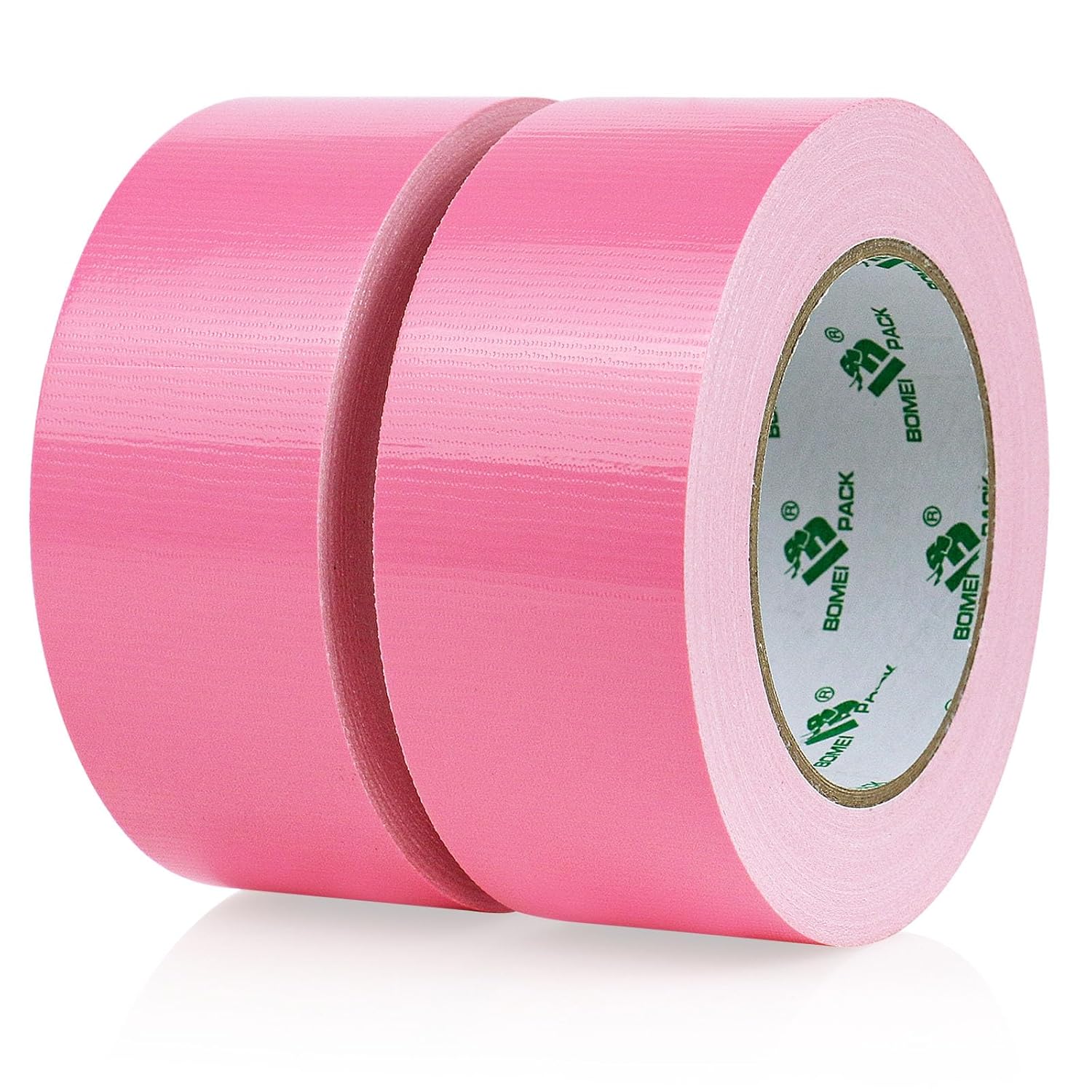 BOMEI PACK Cinta adhesiva de color rosa, cinta adhesiva industrial resistente 9mil x 1.88 pulgadas x 30 yardas para embalaje y reparación