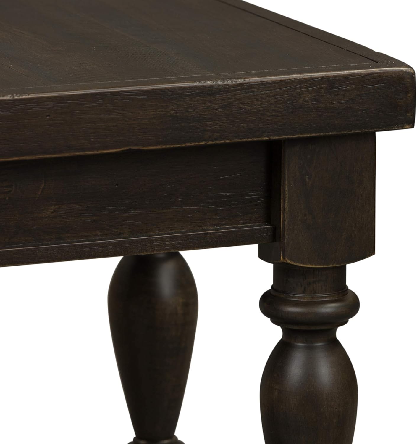 Liberty Furniture Industries Harvest Home – Banco sin espalda, 52 pulgadas de ancho x 16 pulgadas de profundidad x 18 pulgadas de alto, color negro