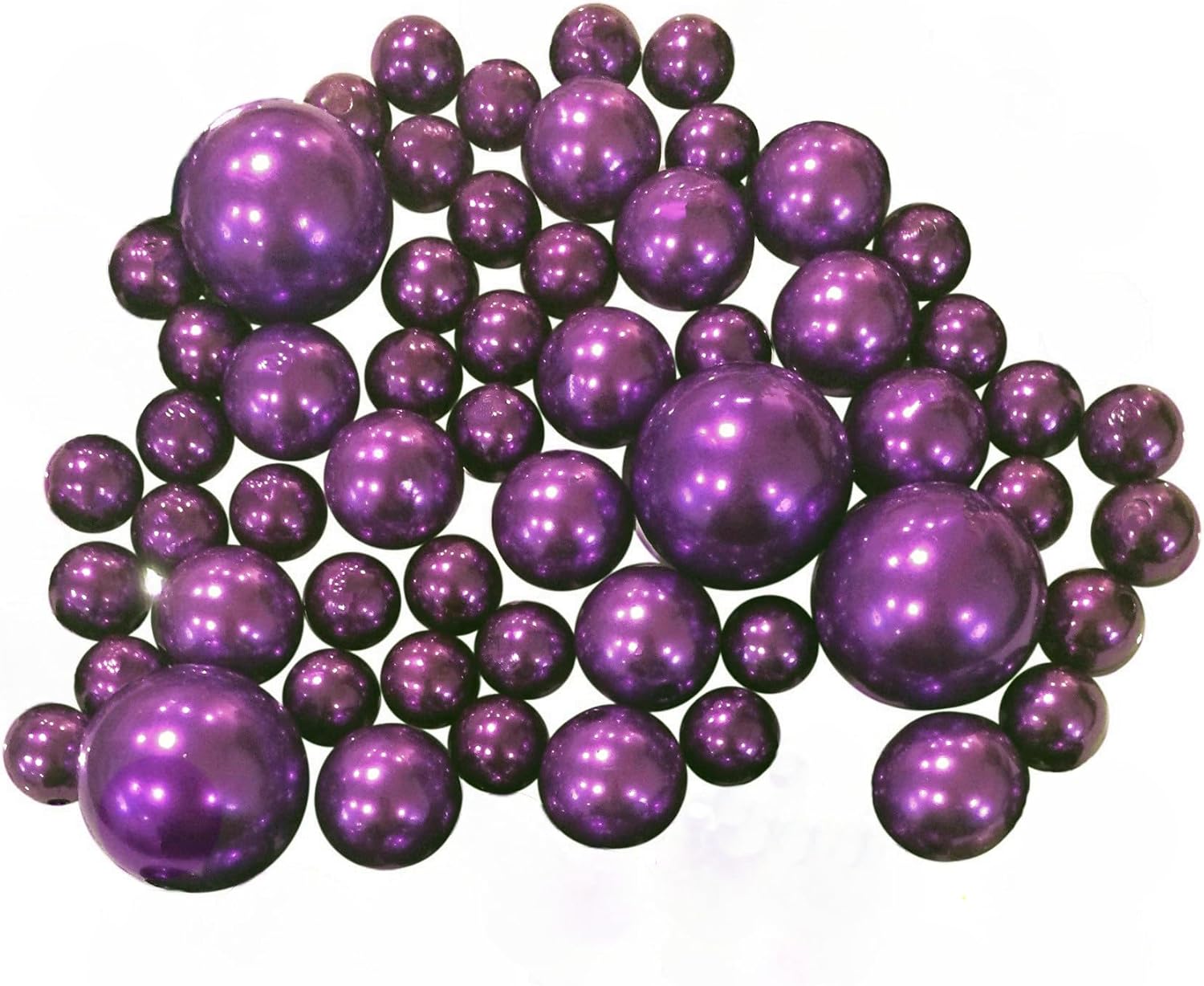 Paquete de perlas sin agujero, tamaños jumbo y variados, decoración para floreros y para dispersarlos en la mesa