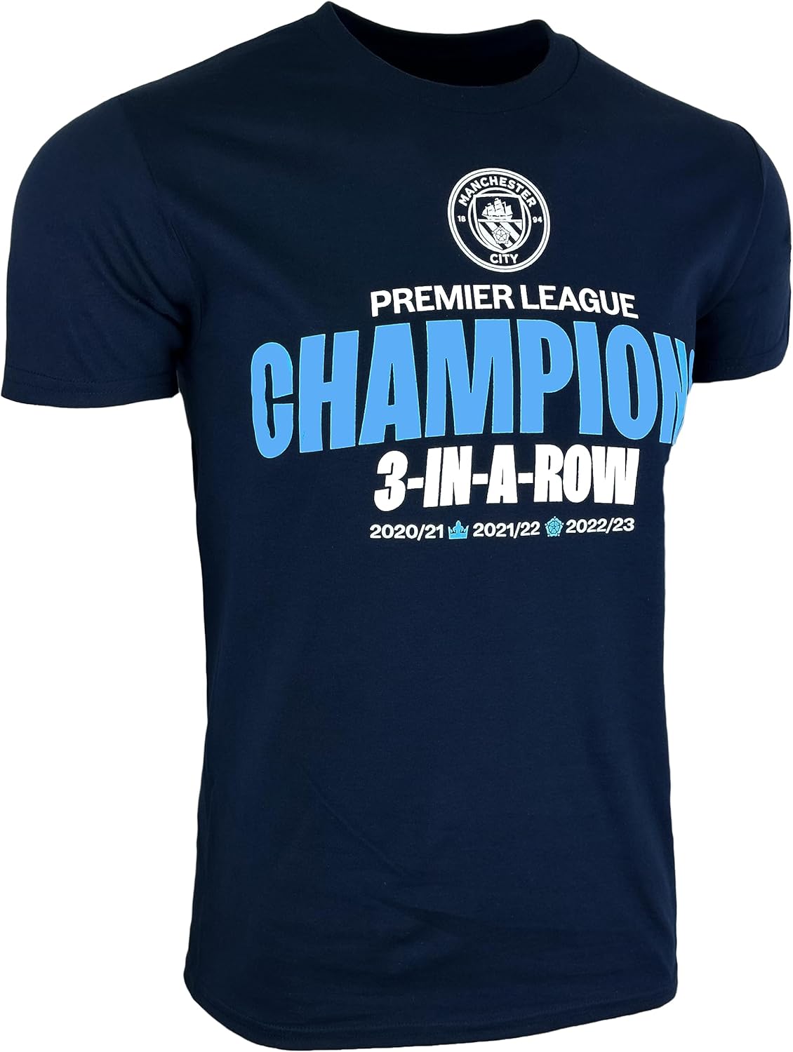 Camiseta Manchester City para hombre, camiseta de manga corta con licencia M. City Champions