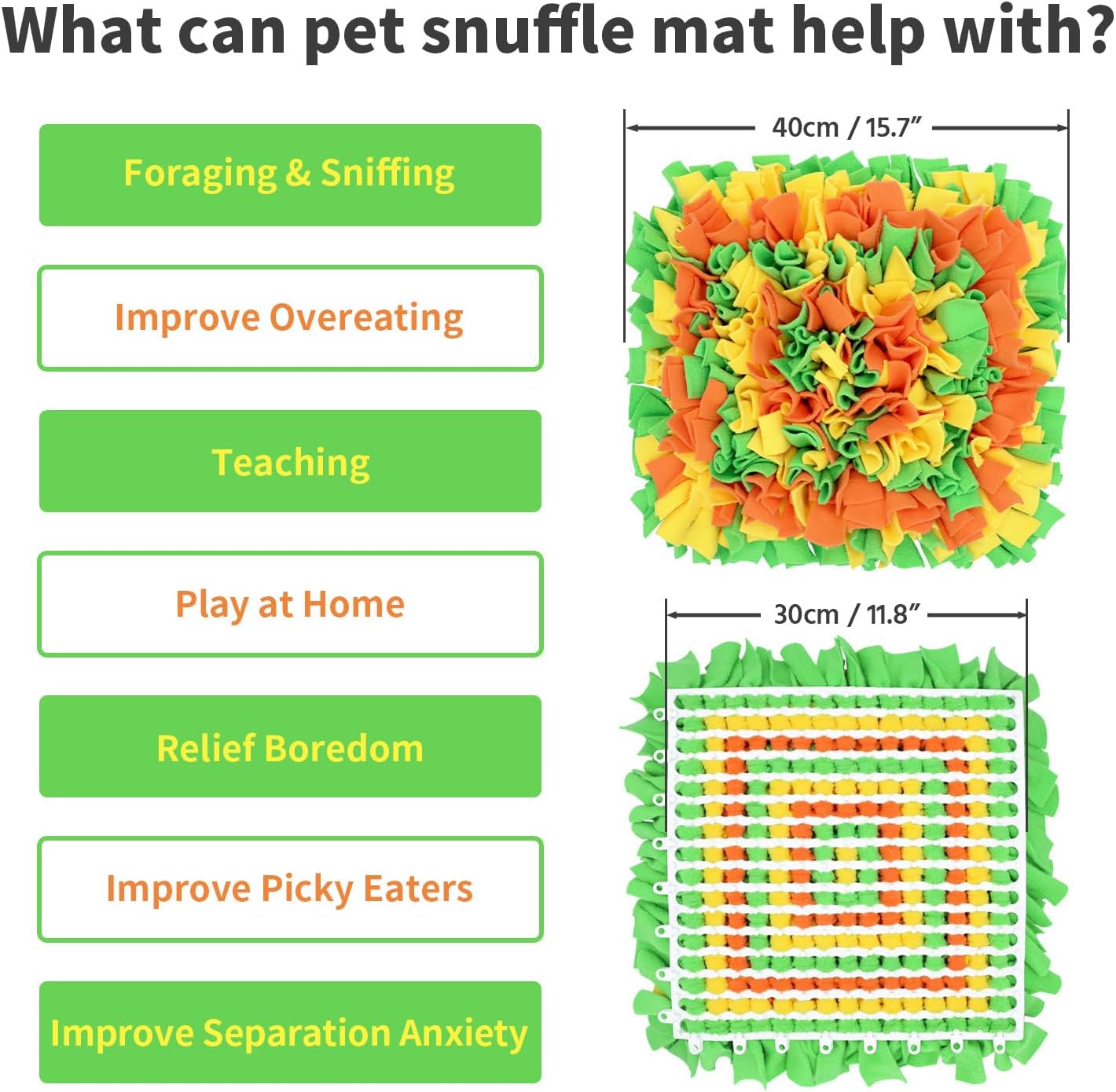 Tapete para olfatear mascotas para perros, tapete de alimentación para perros, alfombrillas de entrenamiento de nariz para forrajería, juguetes