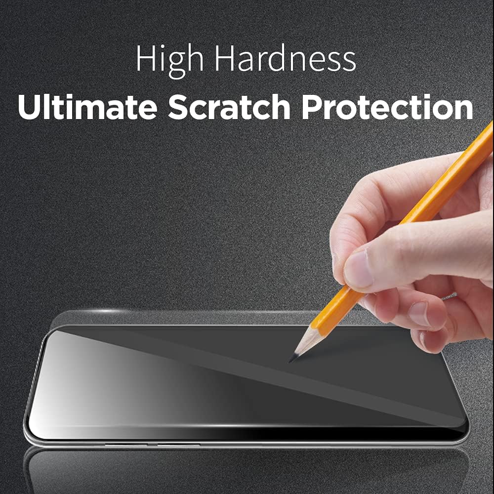 Protector de pantalla 3 paquetes de película PET mate, antirreflejos, antihuellas dactilares para iPhone 13 Pro, inastillable, dureza 9H, bloque de