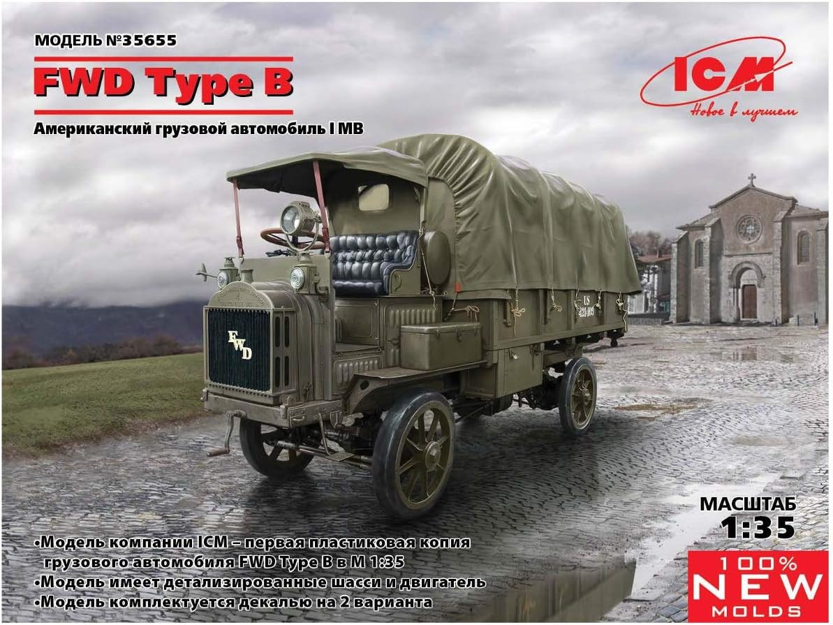 ICM ICM35655 135-FWD Tipo B, WWI Camión del Ejército de EE. UU