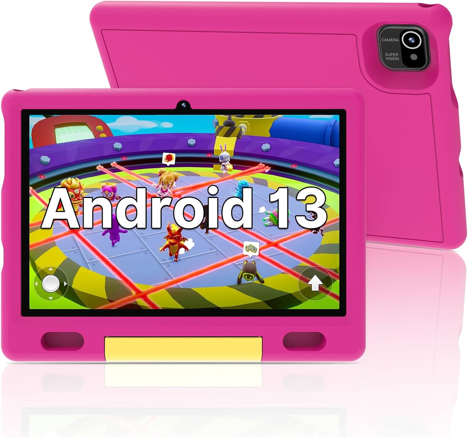 ApoloSign Tablet para niños de 10 pulgadas, tableta Android 13 para niños, 2+32 GB de almacenamiento, aplicaciones educativas preinstaladas con