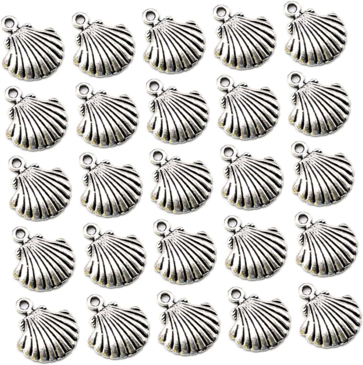 SEWACC 100 piezas de cierre colgante para collar, decoración retro, kit de decoración de orejas, joyería hallazgos, dijes DIY