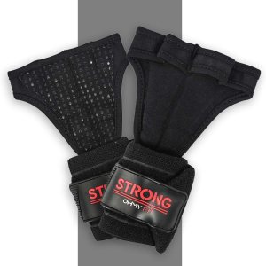OHMY FIT Guantes de muñeca resistentes para hombre ideales para entrenamientos, gimnasio, peso muerto y crossfit con protección para la palma de la OHMY FIT Guantes de muñeca resistentes para hombre ideales para entrenamientos, gimnasio, peso muerto y crossfit con protección para la palma de la